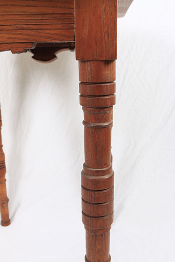 Vintage Oak Side Chair and Table