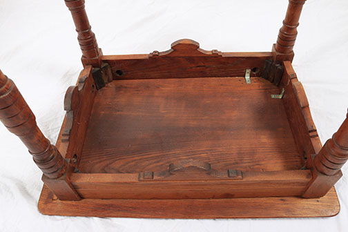 Vintage Oak Side Chair and Table