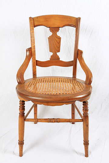 Vintage Oak Side Chair and Table