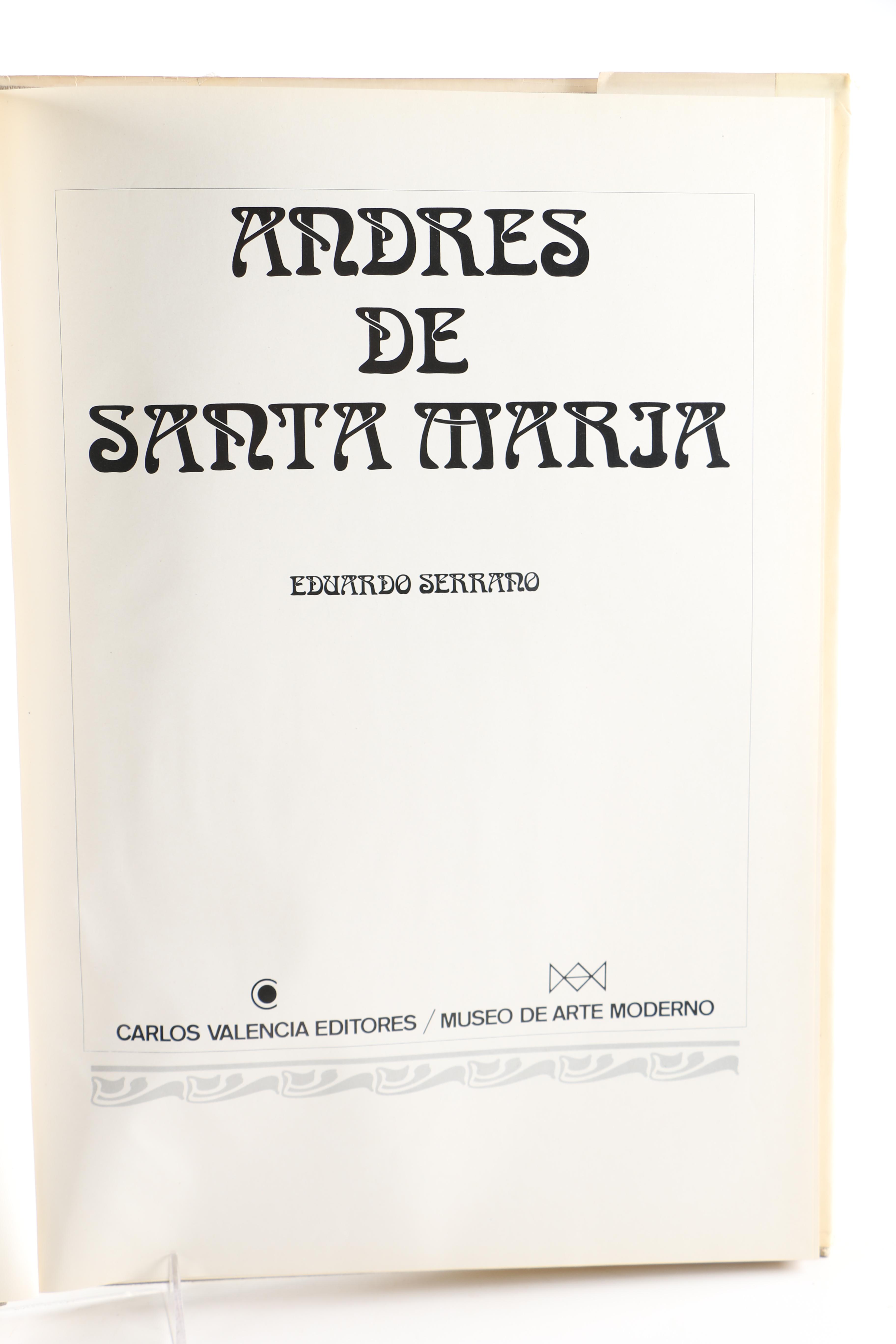 1978 "Andres de Santa Maria" by Eduardo Serrano