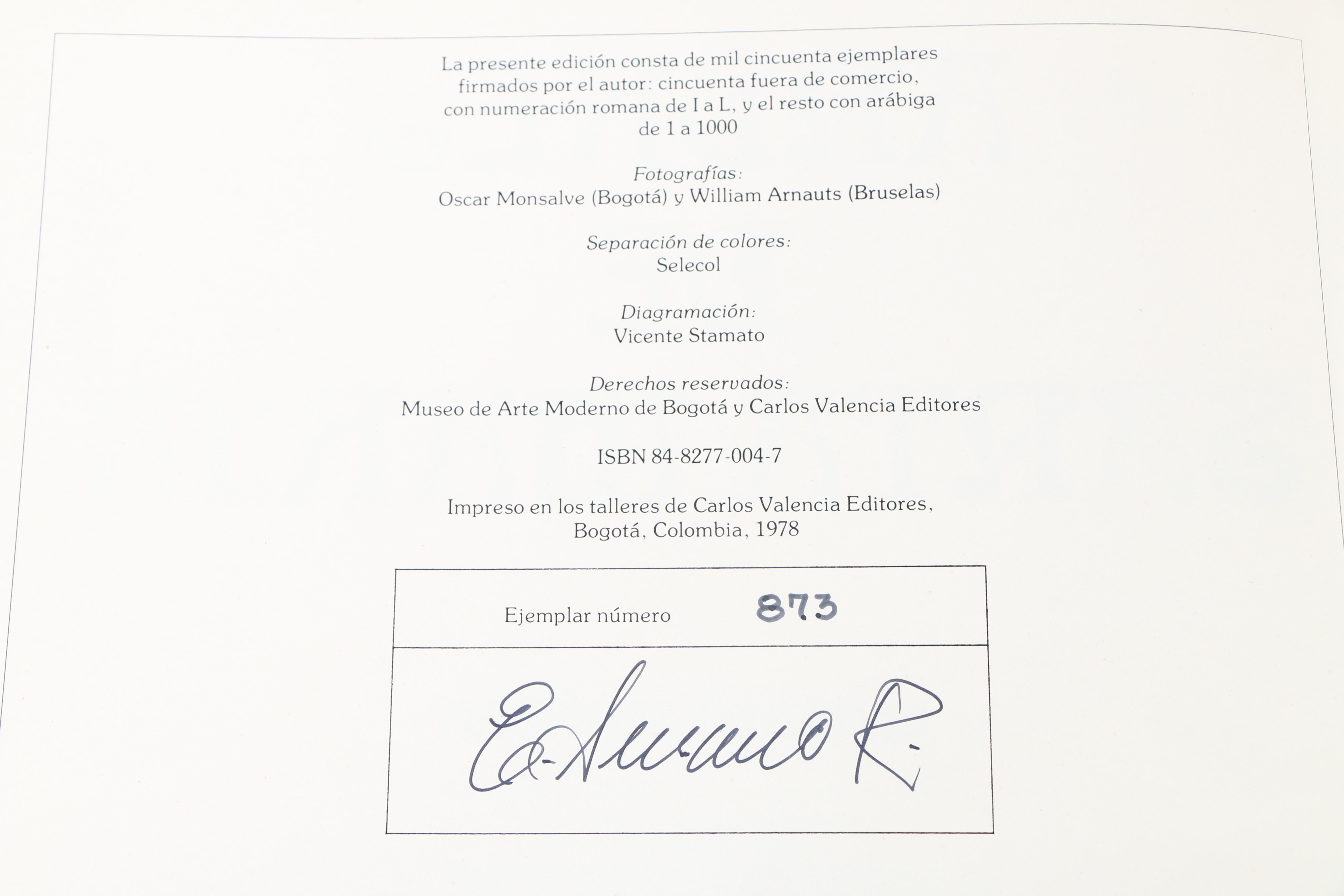 1978 "Andres de Santa Maria" by Eduardo Serrano