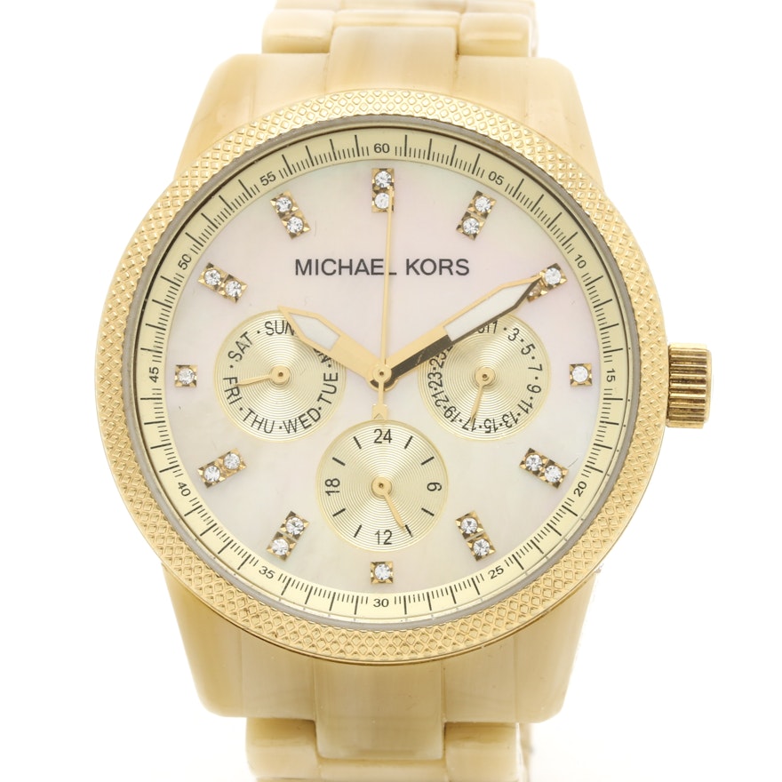 Michael Kors Resin Horn Wristwatch