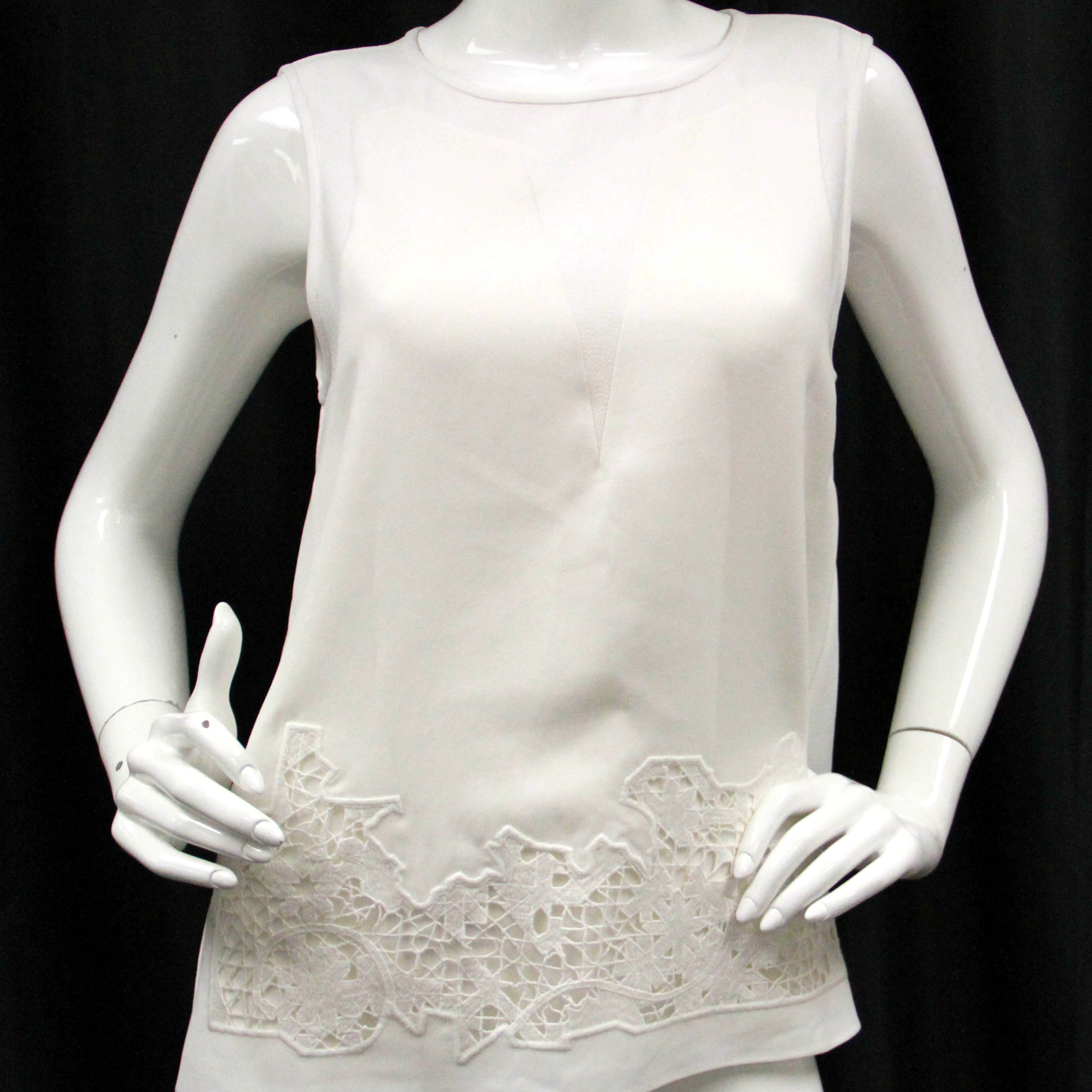 Contemporary Lace Panel Blouse by Tibi, New with Tags