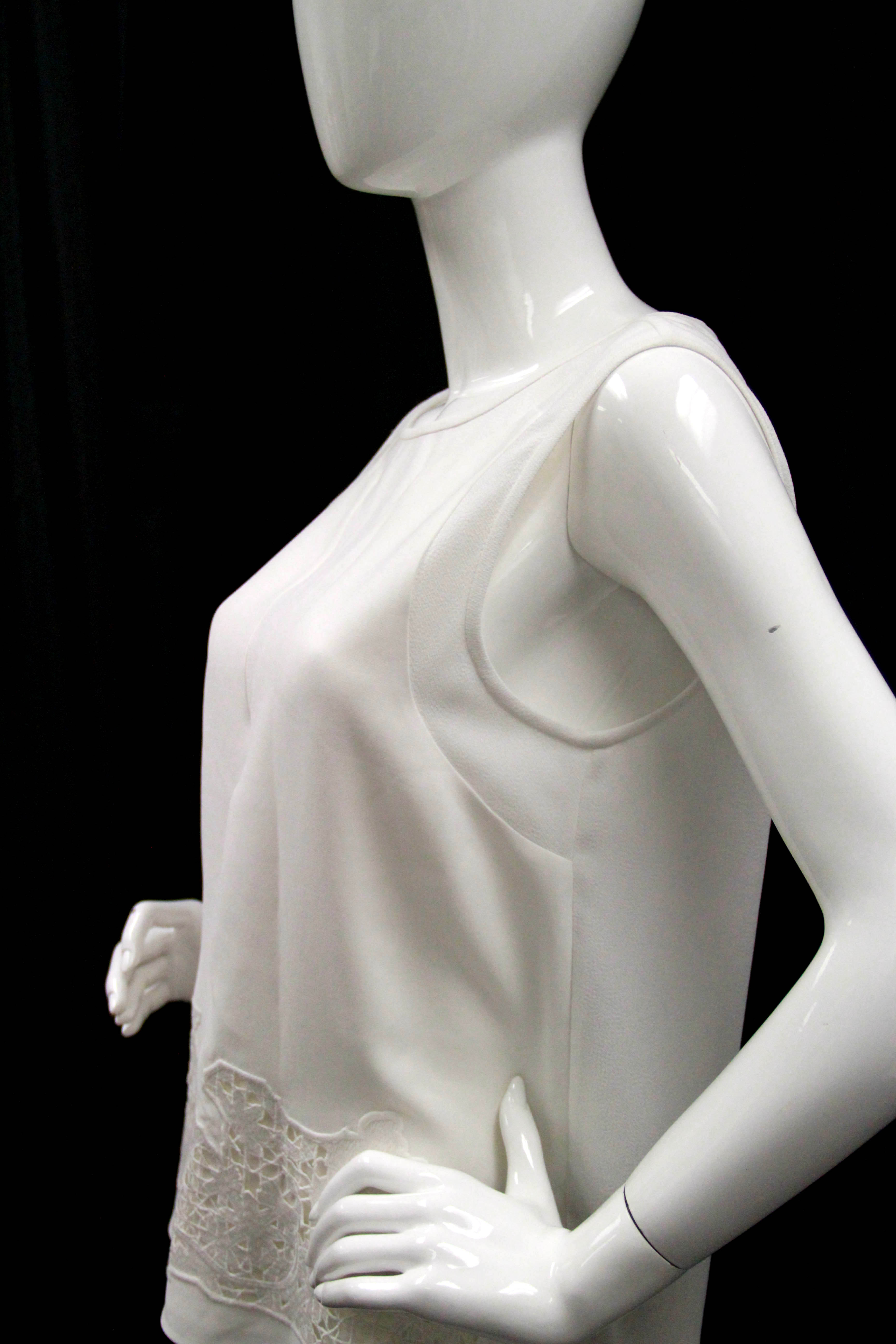 Contemporary Lace Panel Blouse by Tibi, New with Tags