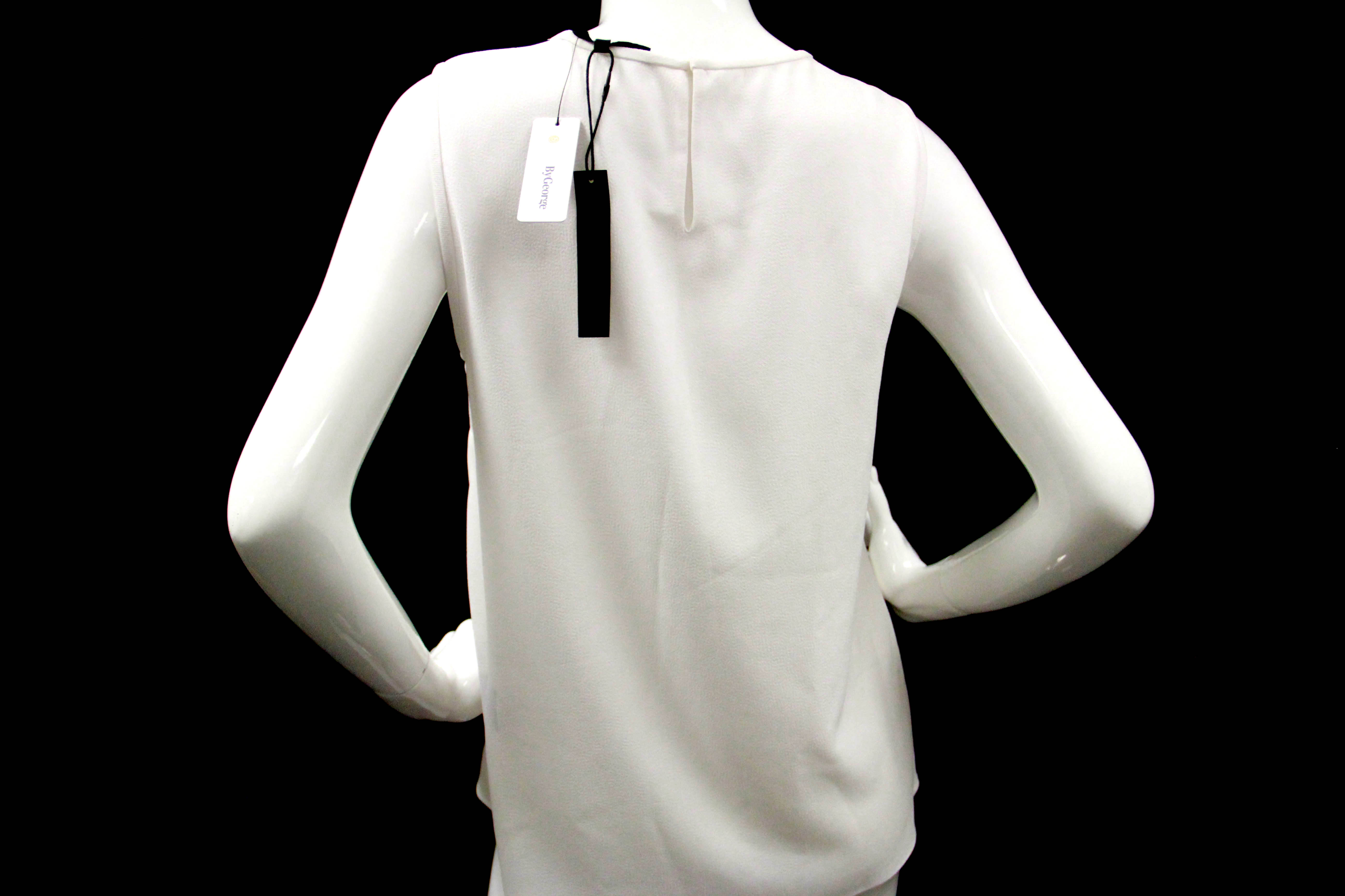 Contemporary Lace Panel Blouse by Tibi, New with Tags