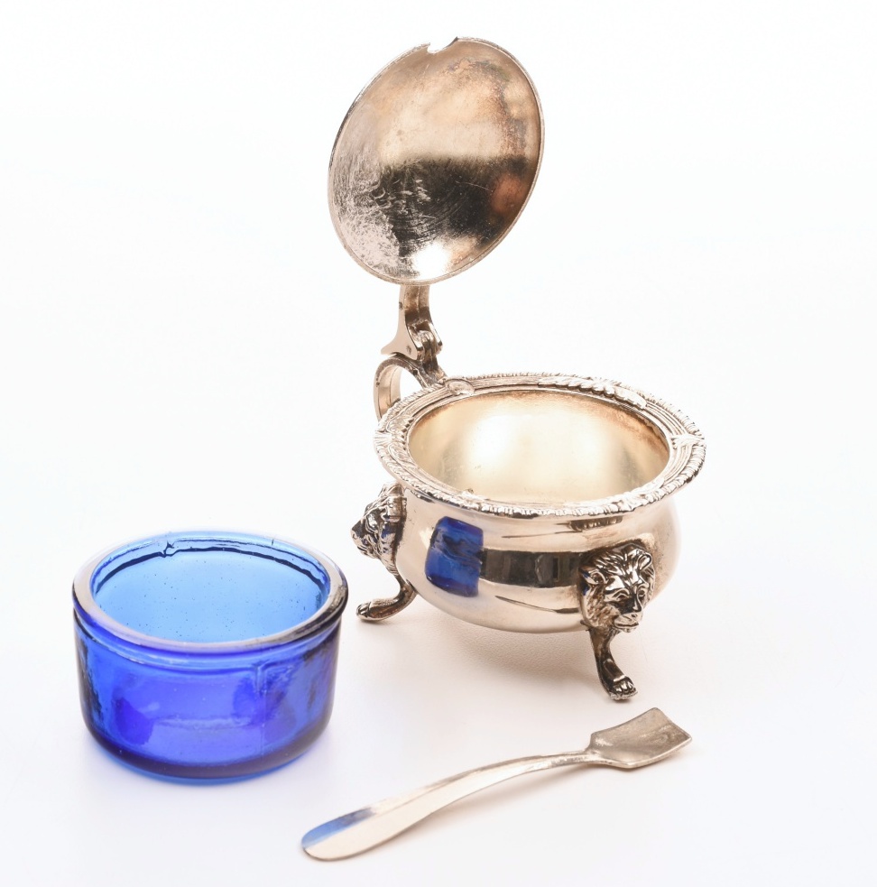 Silver Plate Footed Salts