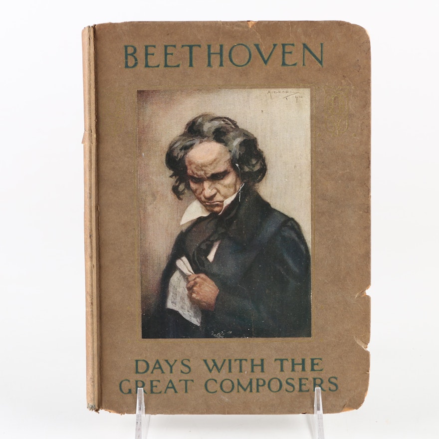 1910 First Edition "A Day With Ludwig Van Beethoven" by May Byron