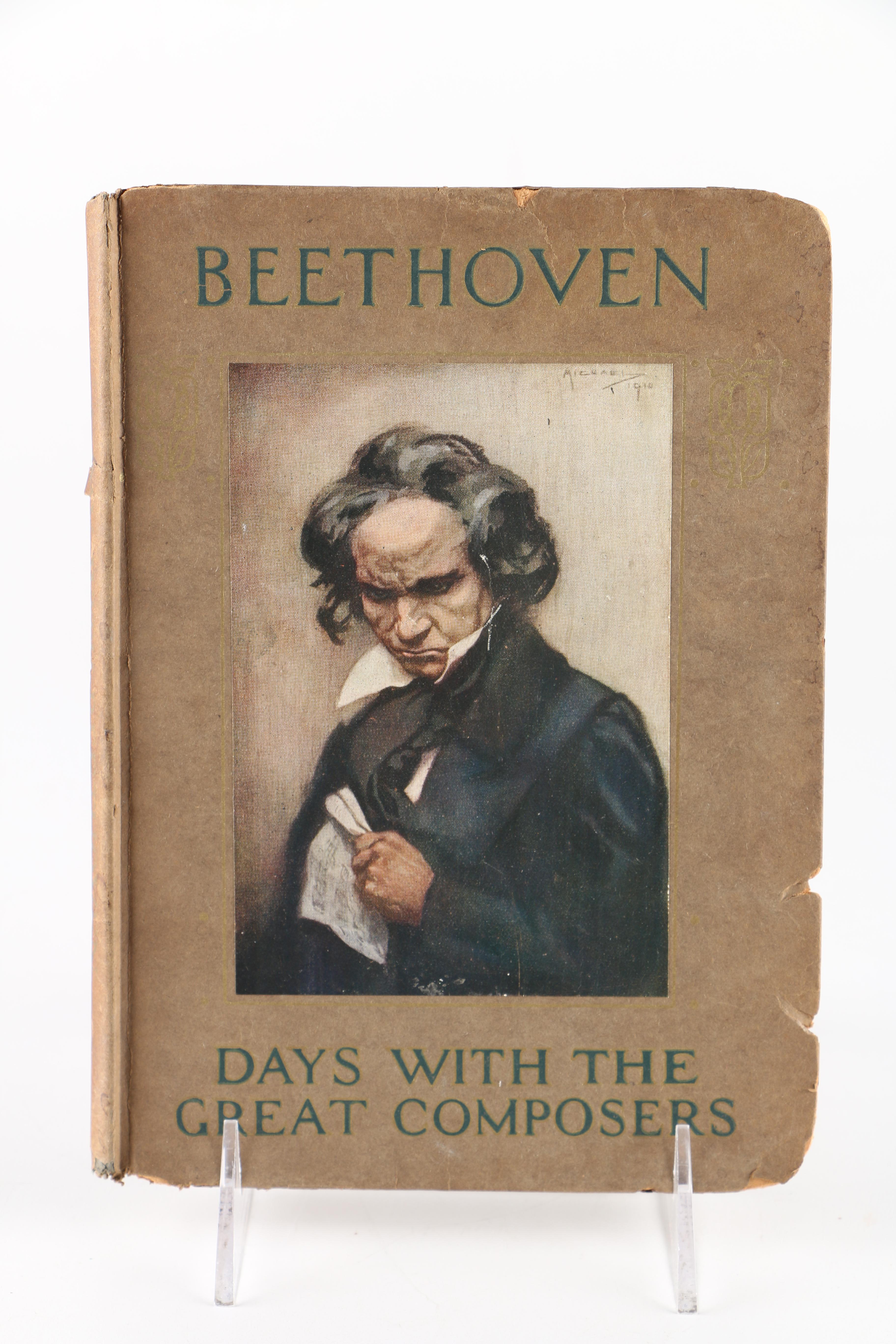 1910 First Edition "A Day With Ludwig Van Beethoven" by May Byron