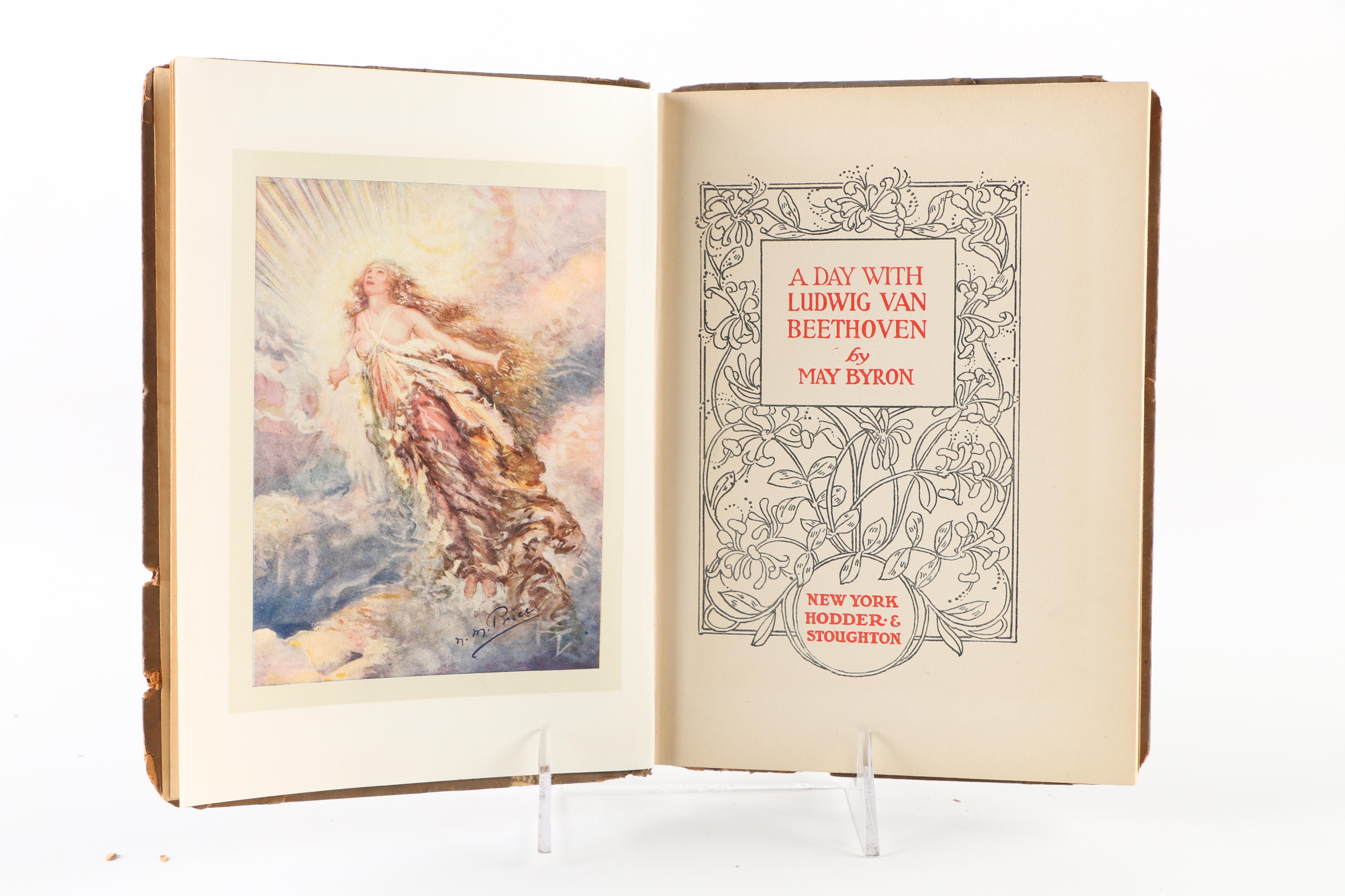 1910 First Edition "A Day With Ludwig Van Beethoven" by May Byron