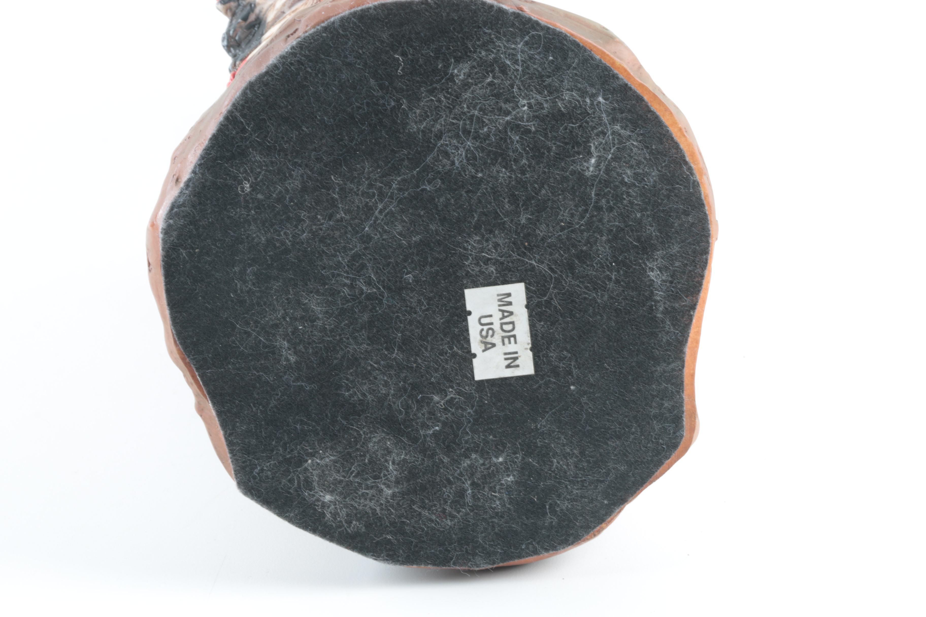 Circa 1980s Universal Statuary Corp Statuette of a Native American Figure