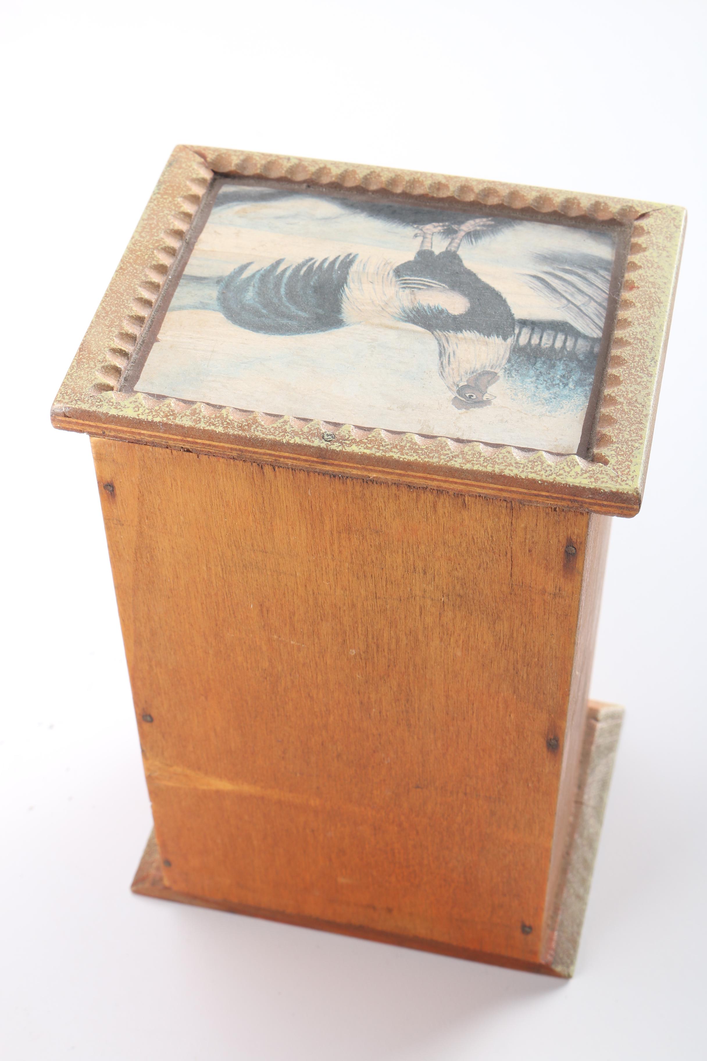 Vintage Wood Mail Holder and Trinket Box Collection