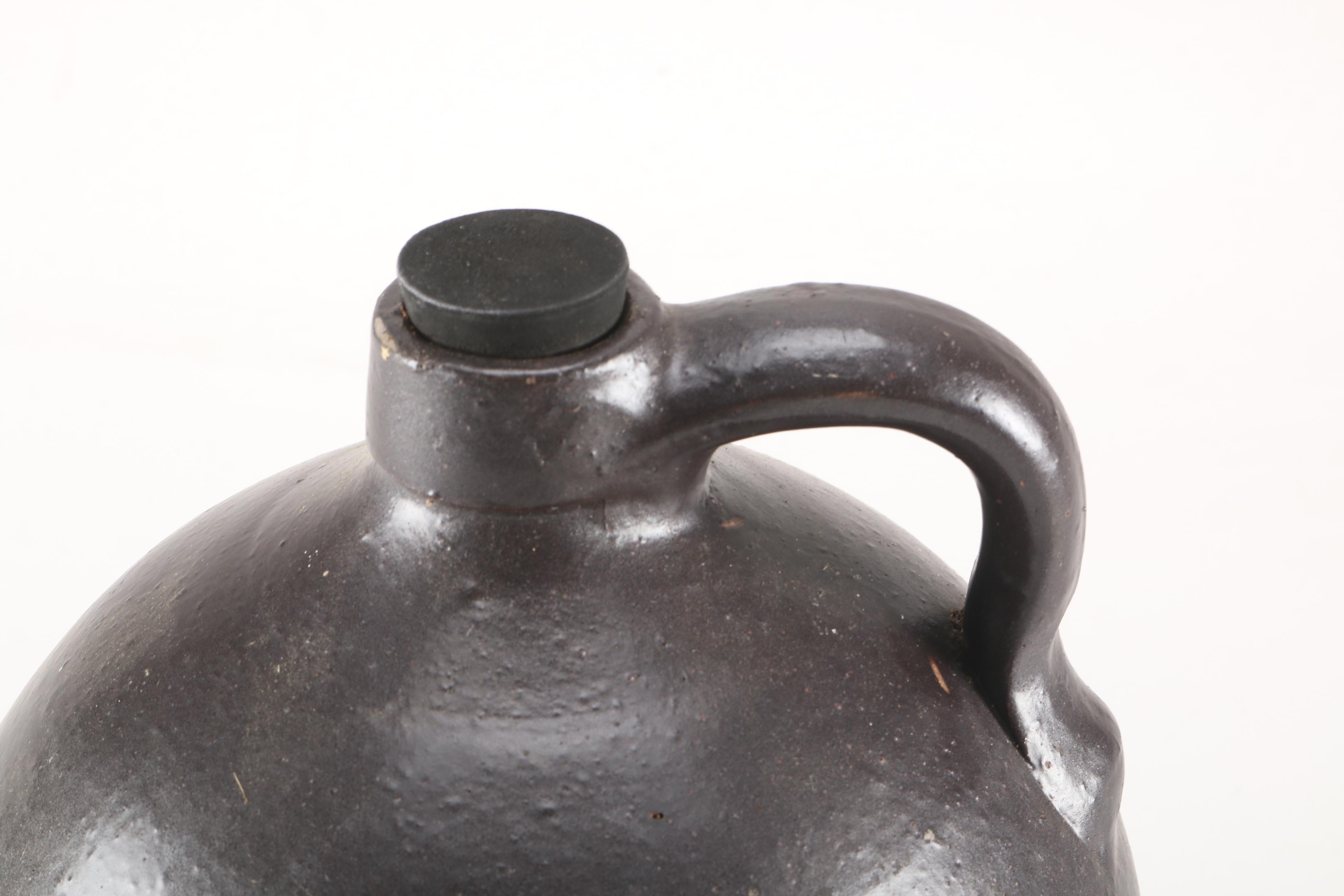 Vintage Hand Thrown Salt Glazed Jug