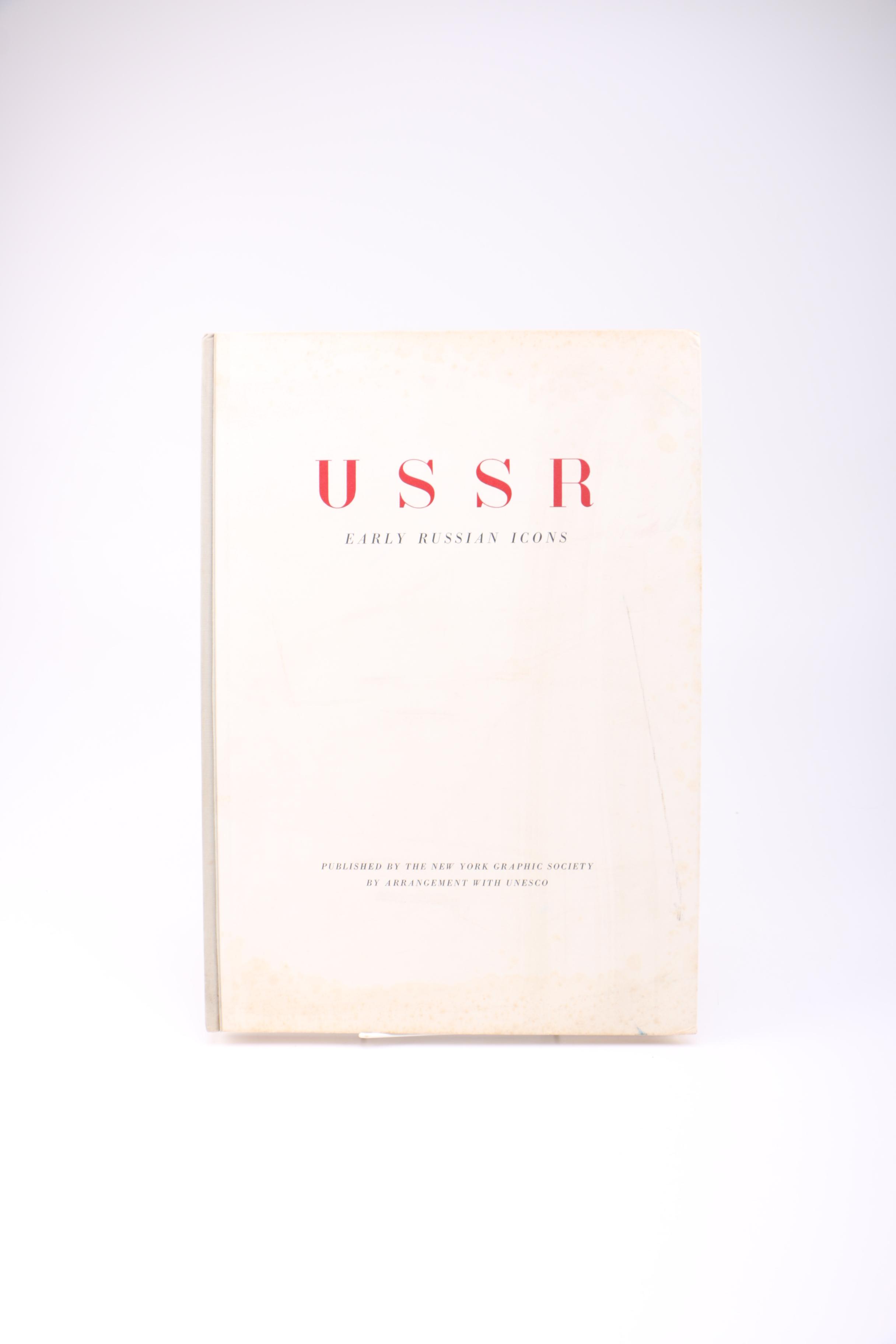 1958 First Edition of  "USSR: Early Russian Icons" by Viktor Lazarev