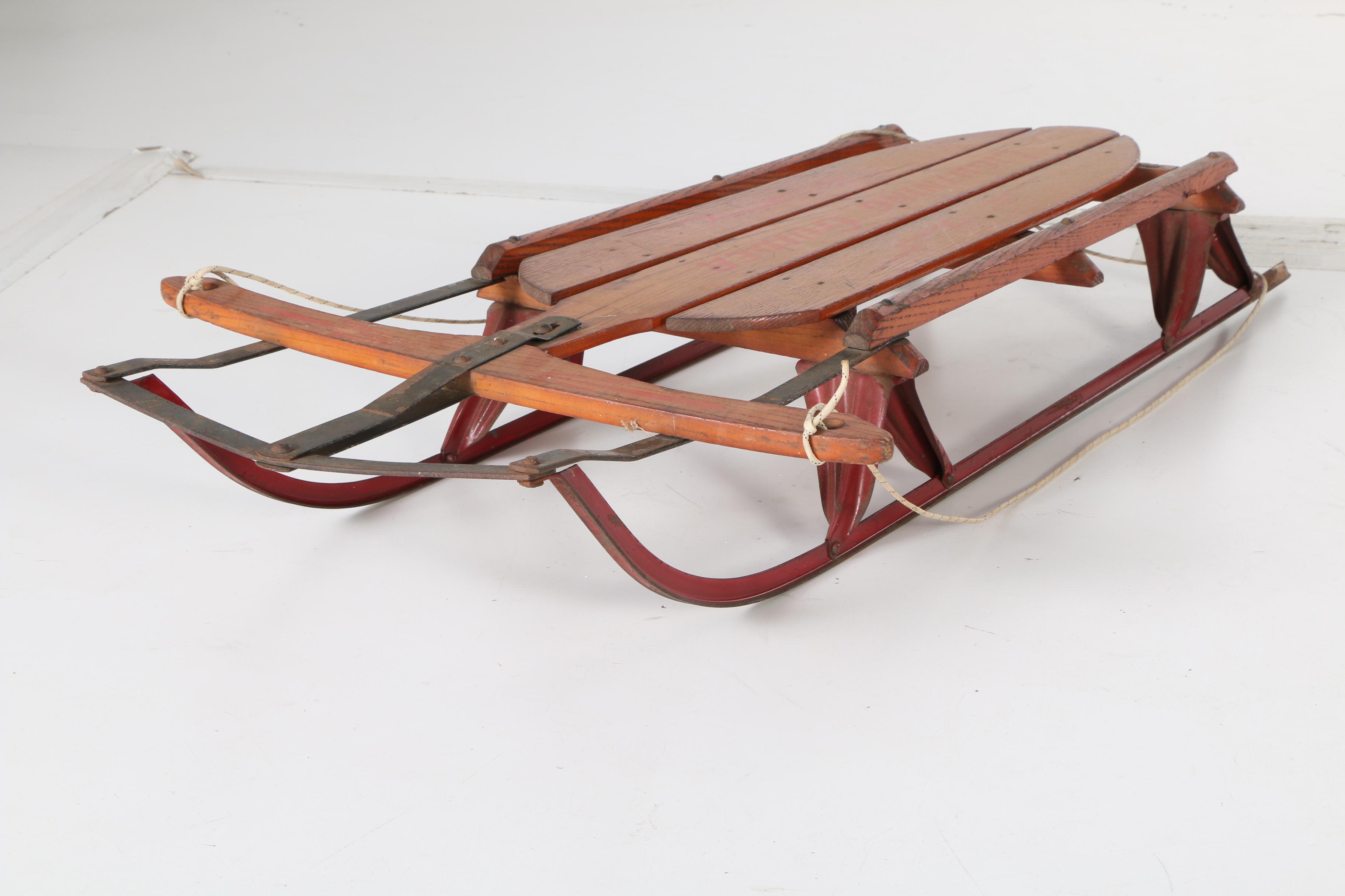 Vintage Standard Novelty Works "Lightning Guider" Sled
