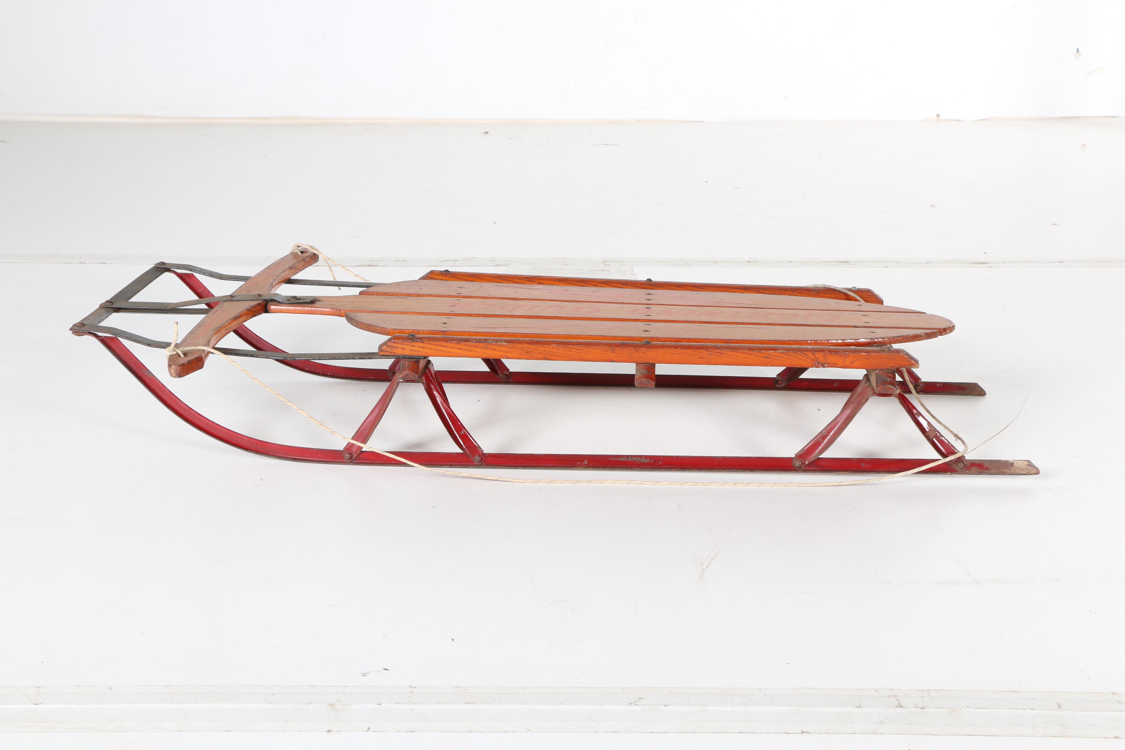 Vintage Standard Novelty Works "Lightning Guider" Sled