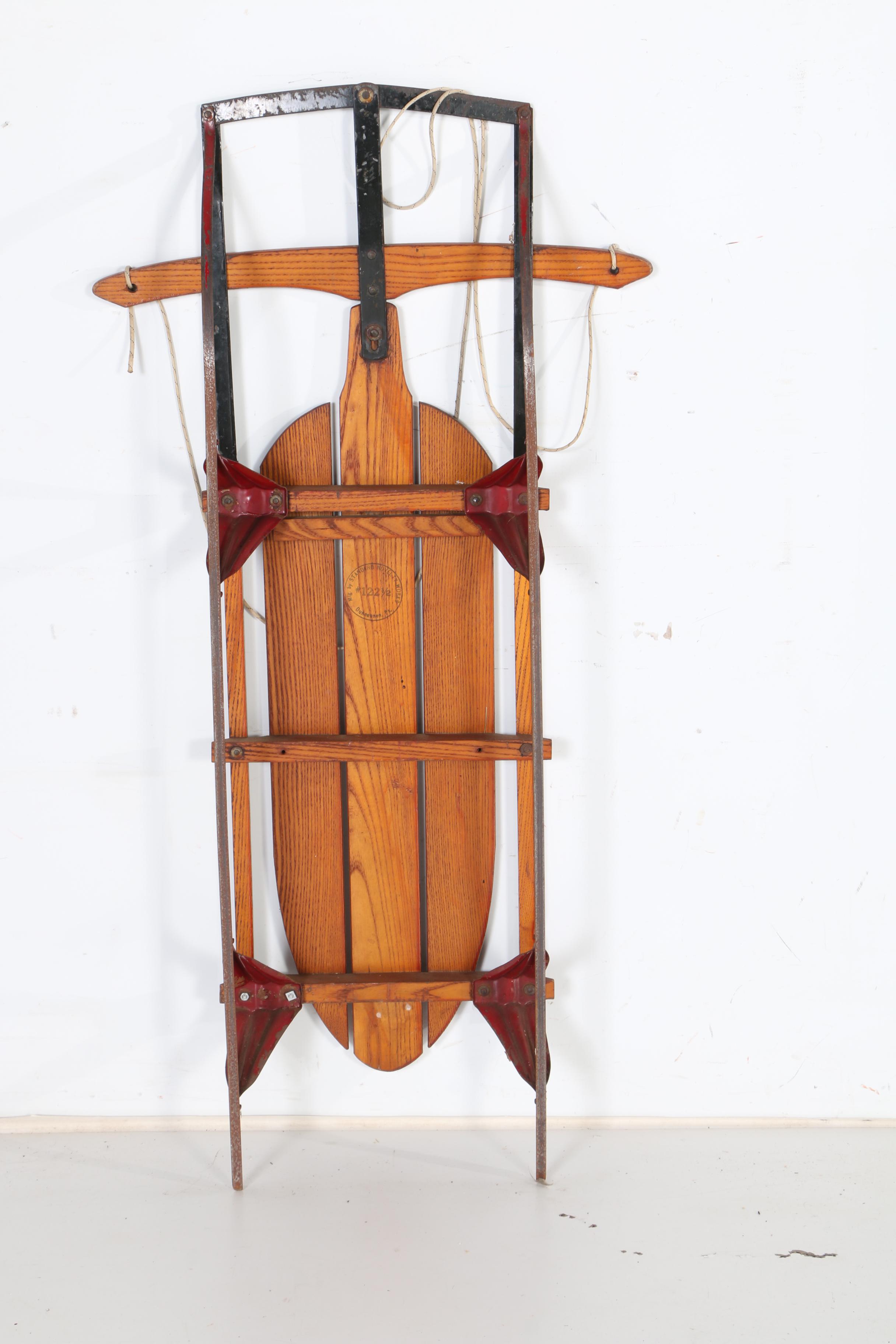 Vintage Standard Novelty Works "Lightning Guider" Sled