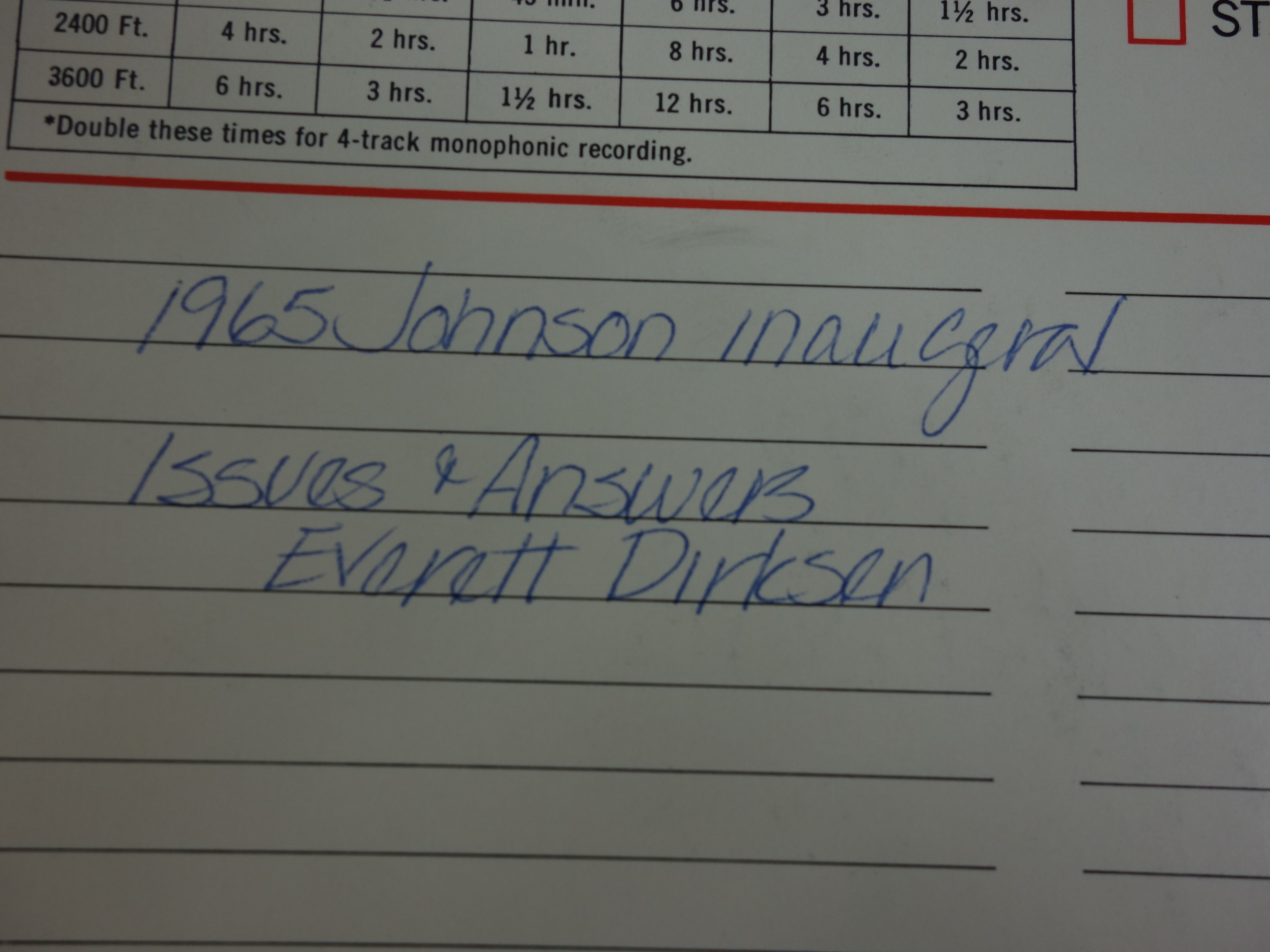 Projector and Vintage Tape Reels With News, Other Recordings