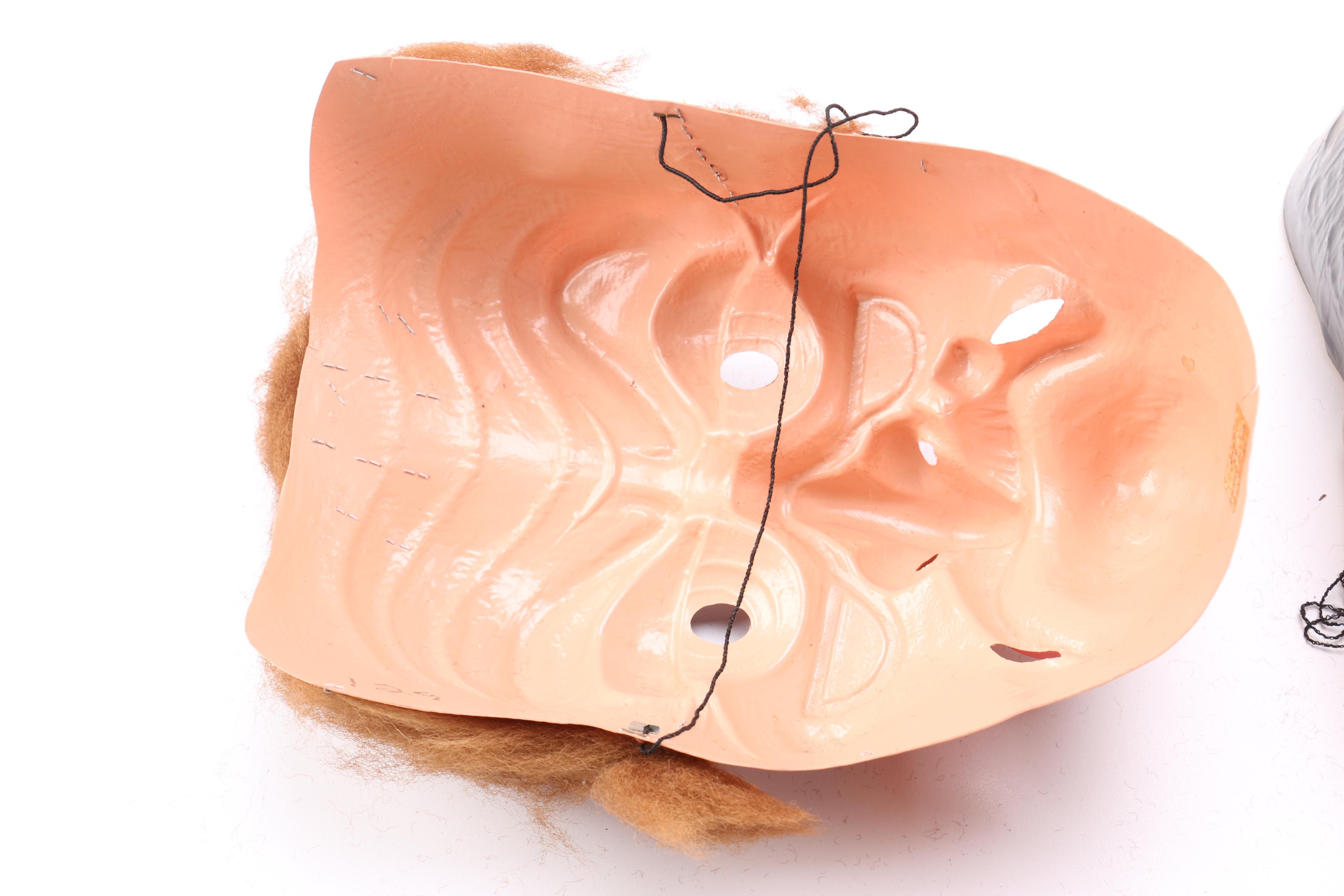 Vintage Halloween Masks and Wigs