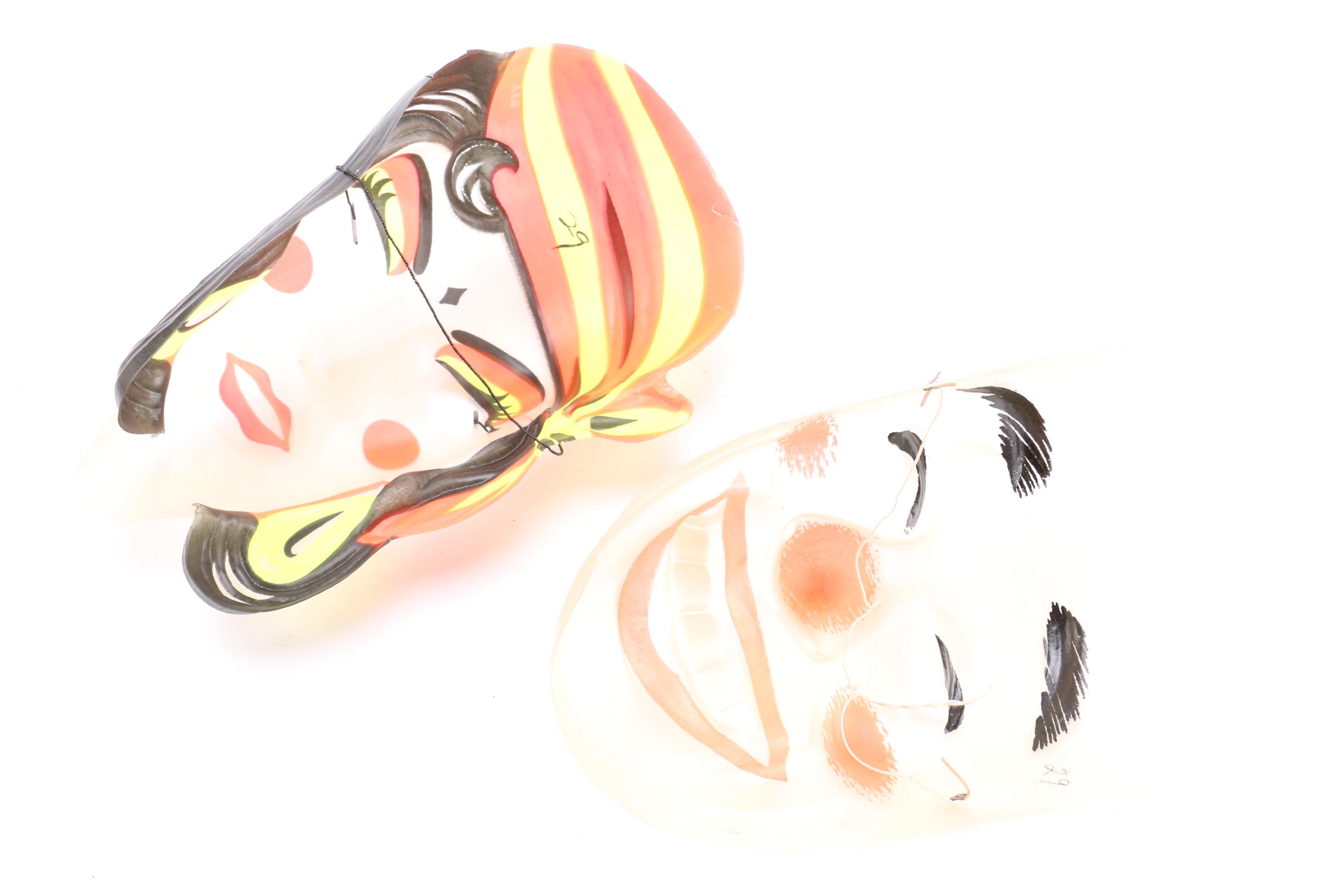 Vintage Halloween Masks and Wigs