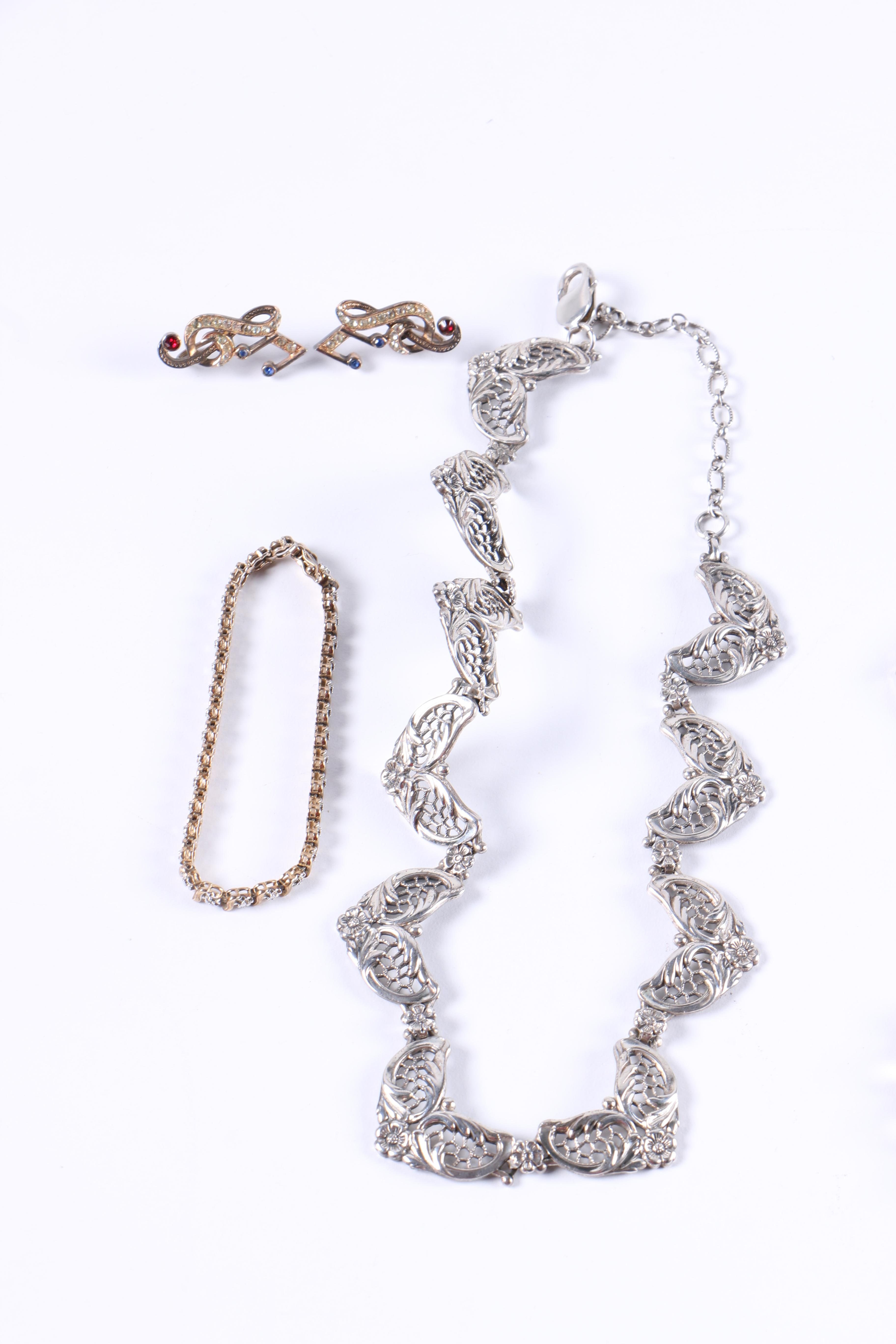 Sterling Silver Jewelry Including Danecraft