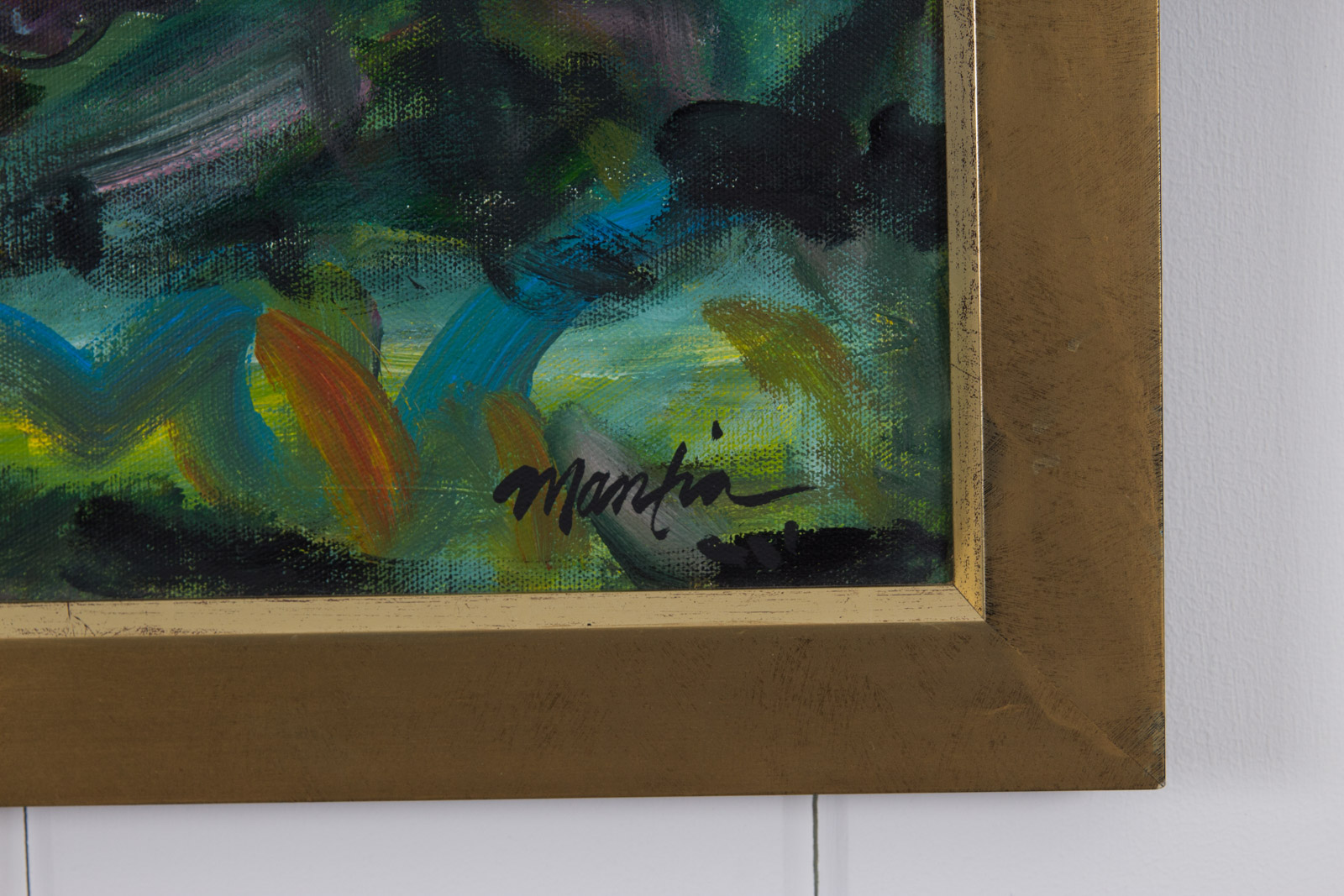 Richard Mantia Acrylic on Canvas "Polo I: On It"