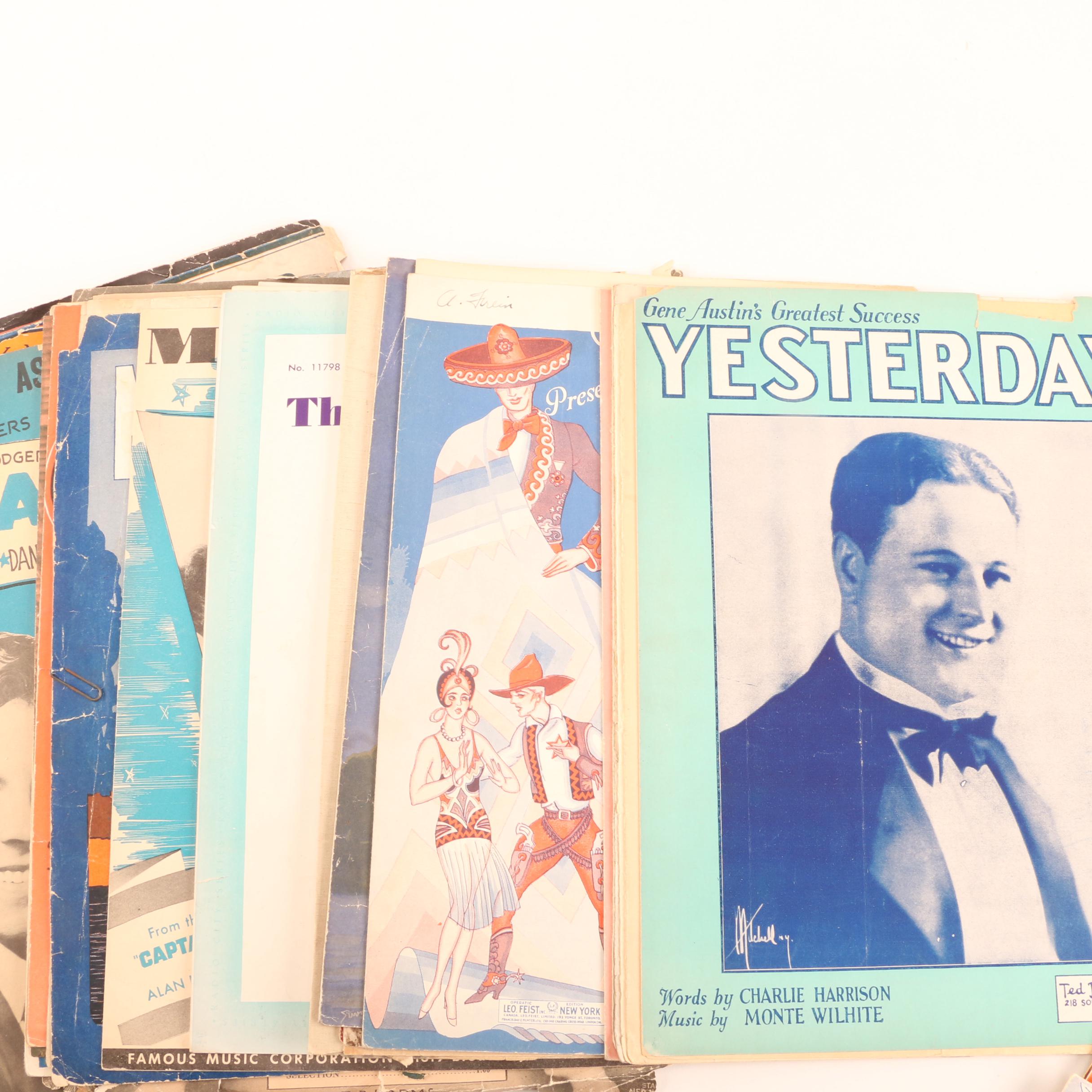 "Mister Sandman" and Other Vintage Sheet Music