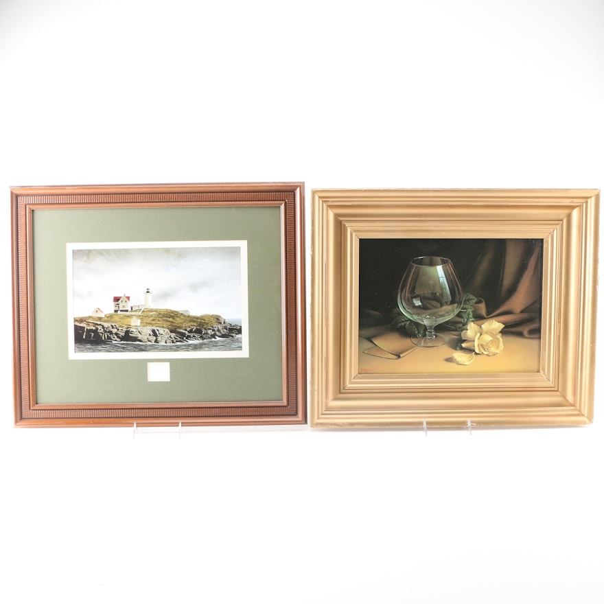 Pair of Framed Offset Lithograph Prints