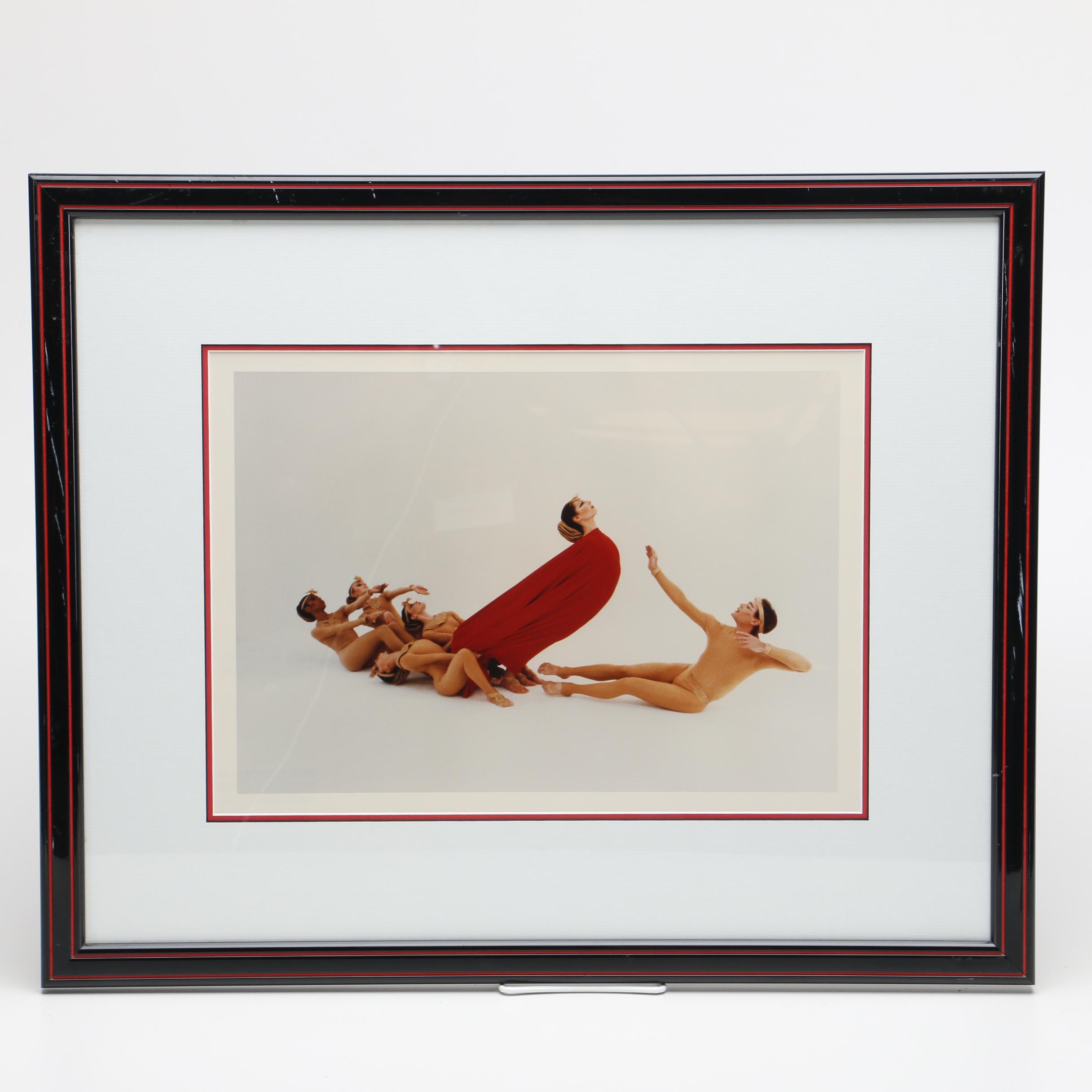 Framed Photograph of an Egyptian Themed Performance