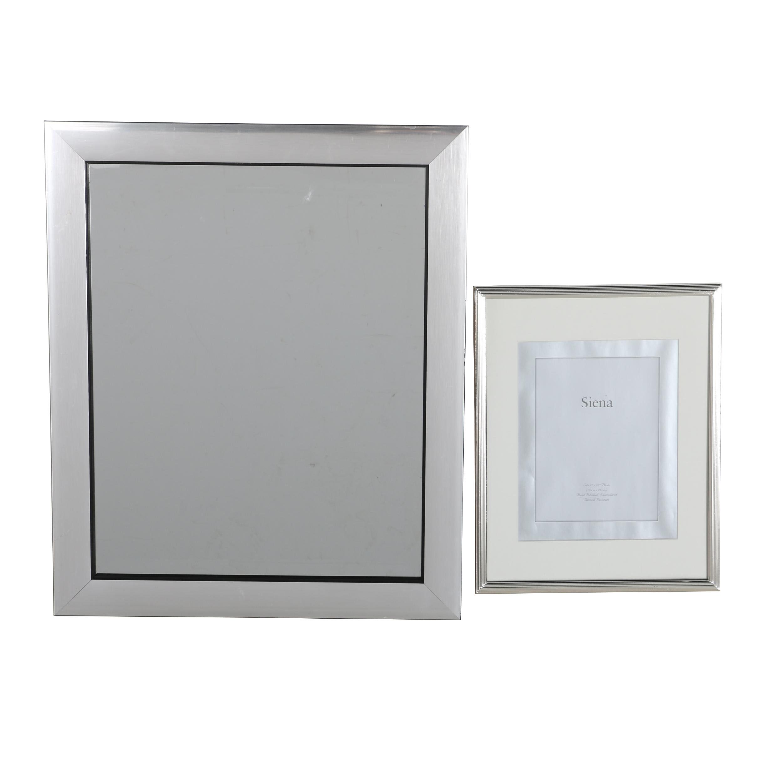 Silver Tone Frame and Mirror