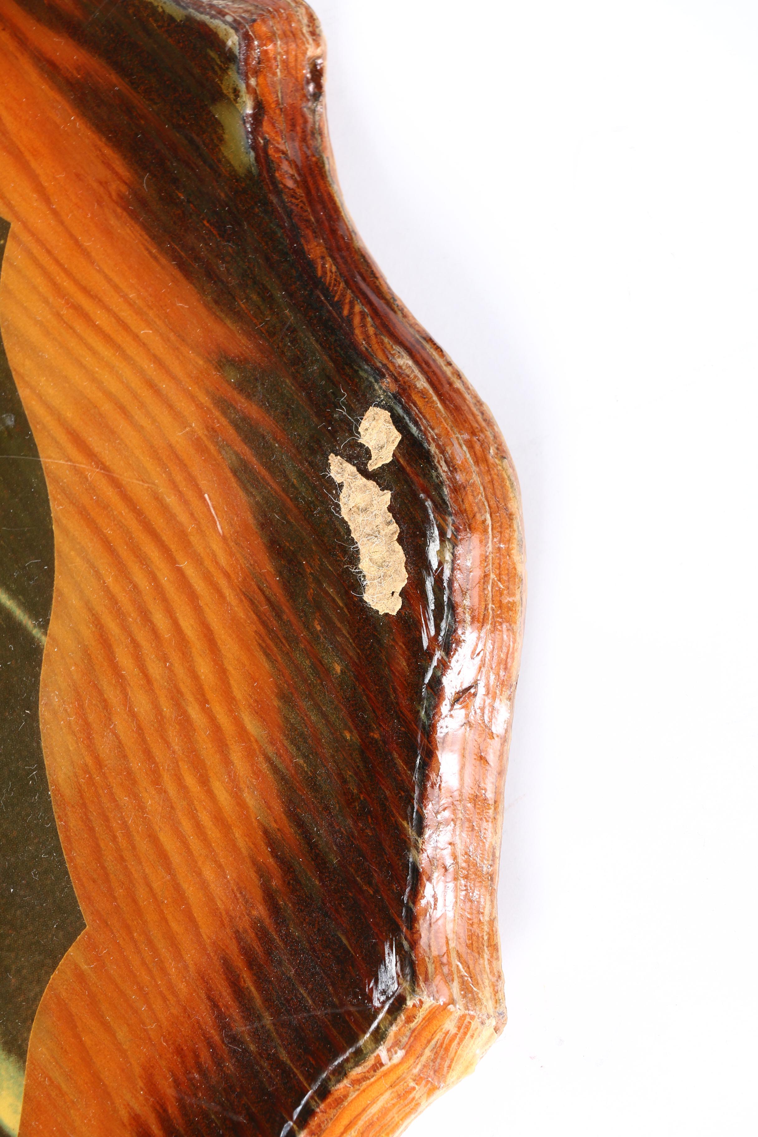 Jimi Hendrix Offset Lithograph on Wooden Plaque