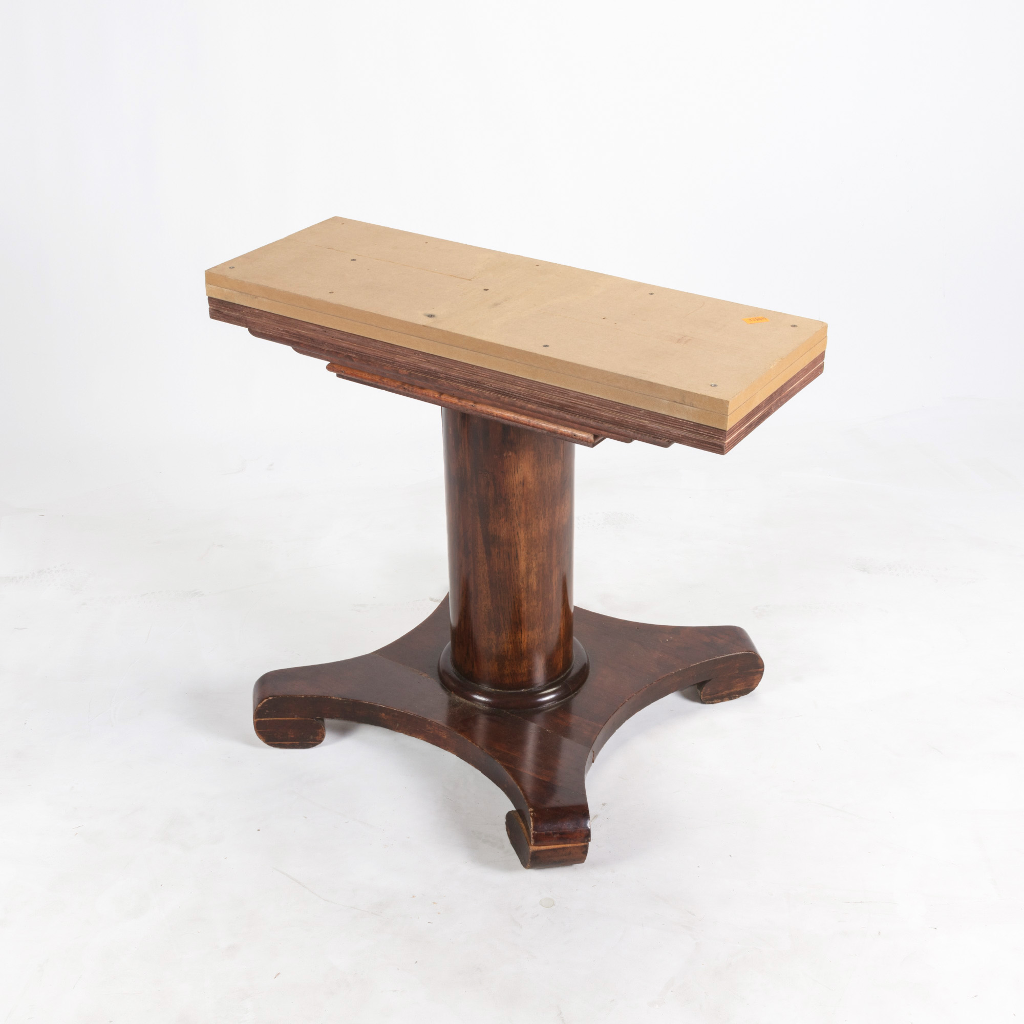 Vintage Oak Pedestal Dining Table by Walter of Wabash