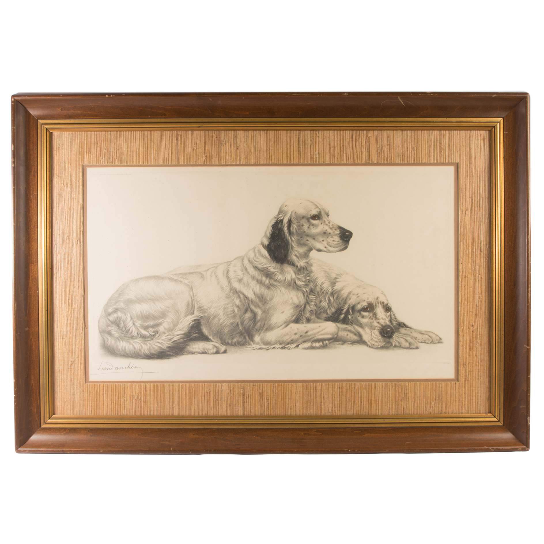 Leon Danchin Hand Colored Engraving