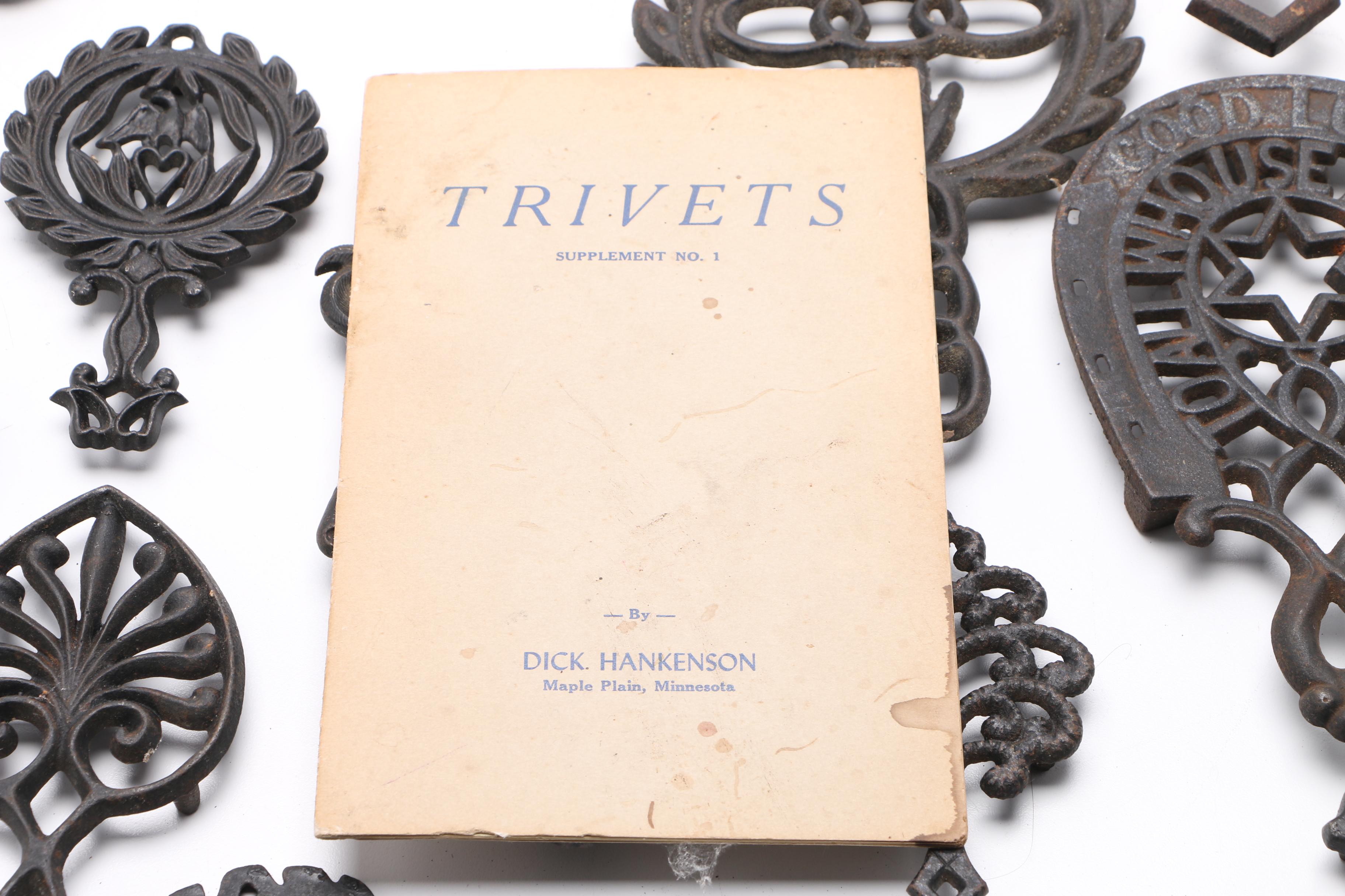 Vintage Trivets With Book