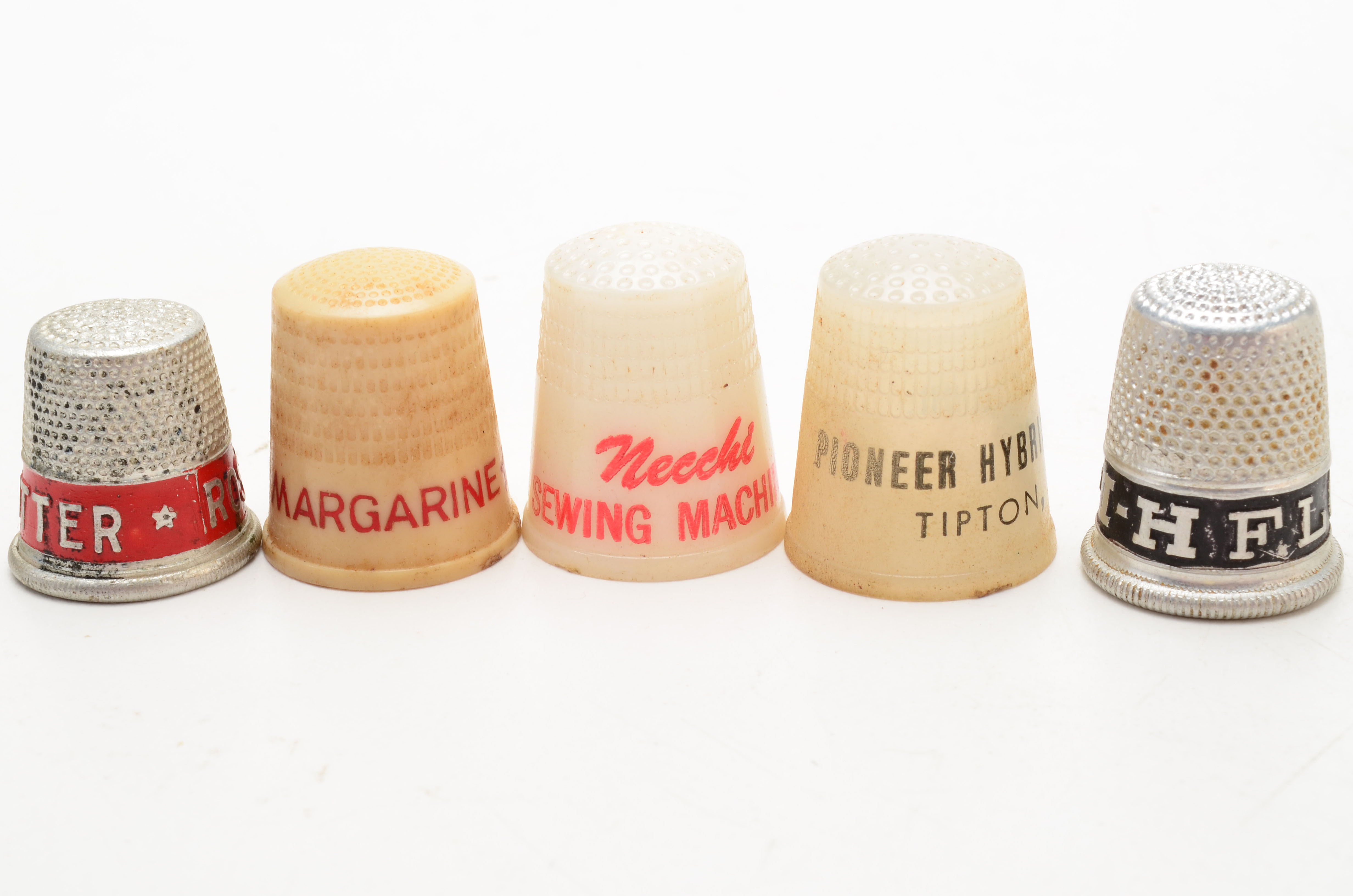 Generous Assortment of Vintage Advertising Thimbles