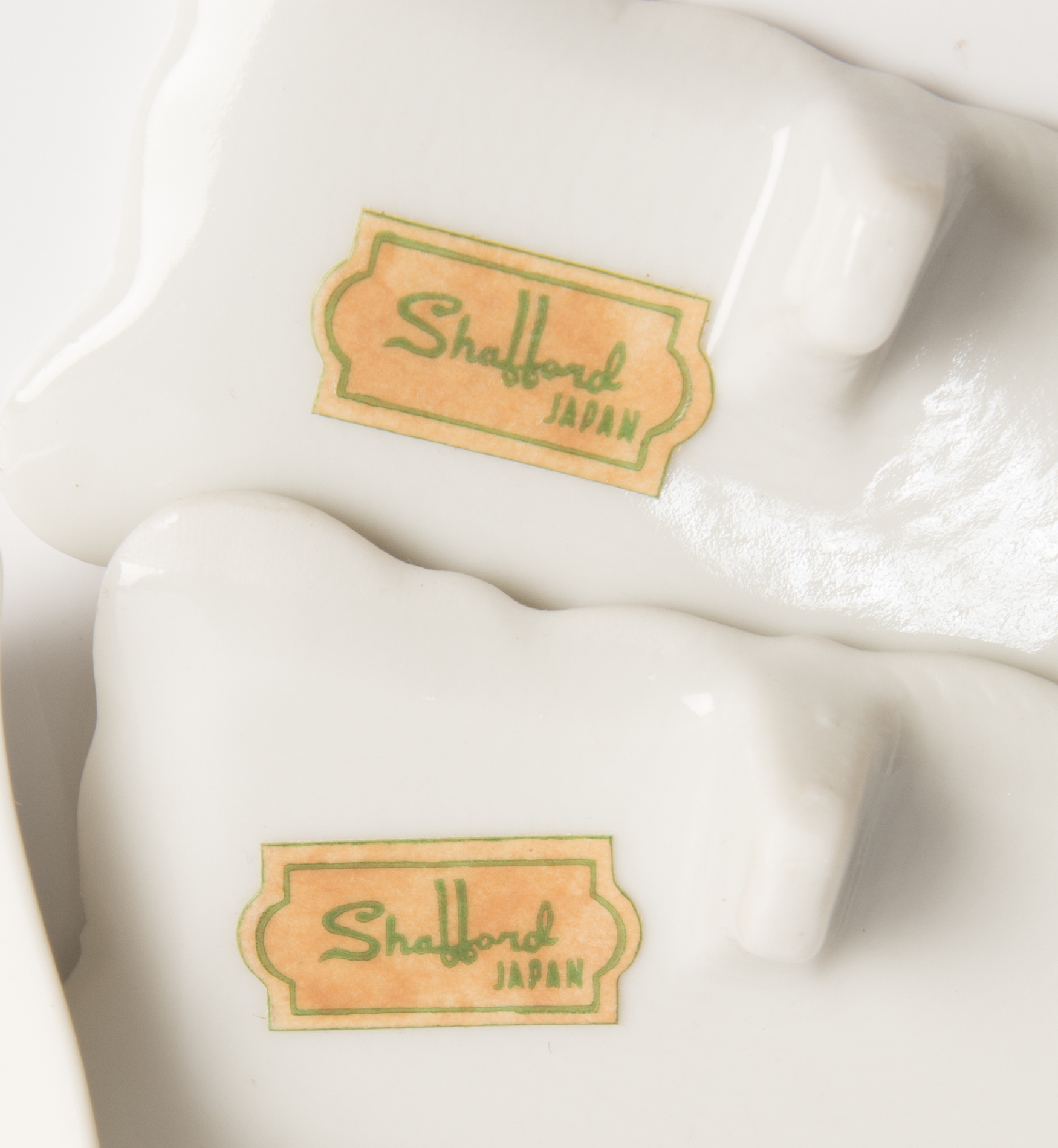 Porcelain Place Cards and Ash Recievers