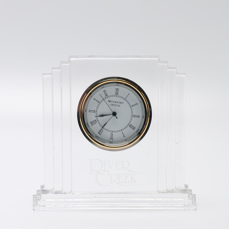 Waterford Crystal "Metropolitan" Desk Clock