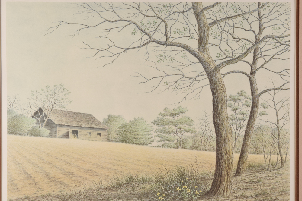 Butler Brown Limited Edition Colored Lithograph "Morning Field"