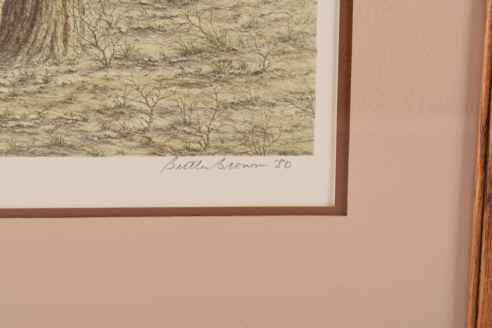 Butler Brown Limited Edition Colored Lithograph "Morning Field"