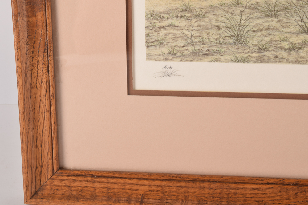 Butler Brown Limited Edition Colored Lithograph "Morning Field"