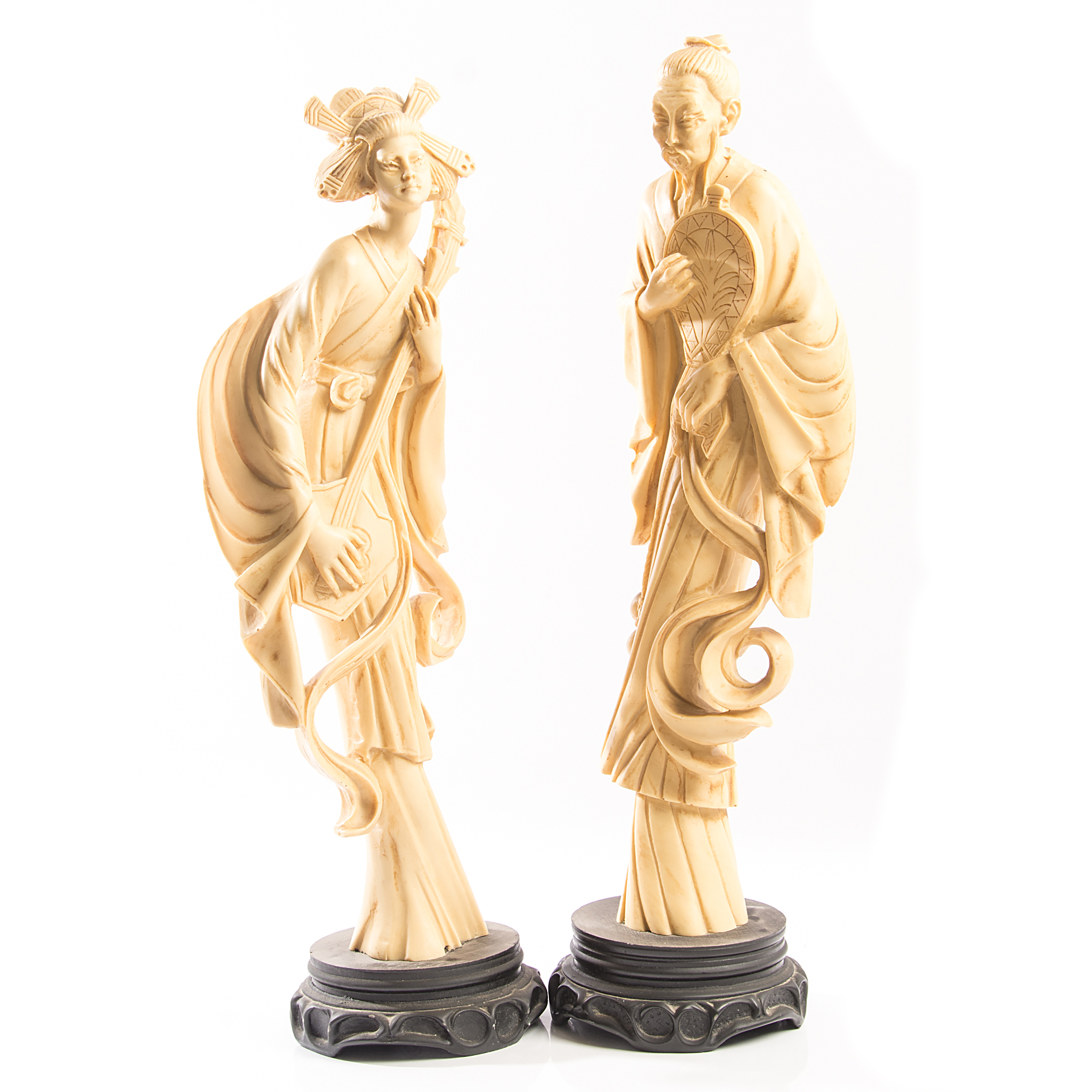 Japanese Inspired Resin Statuettes
