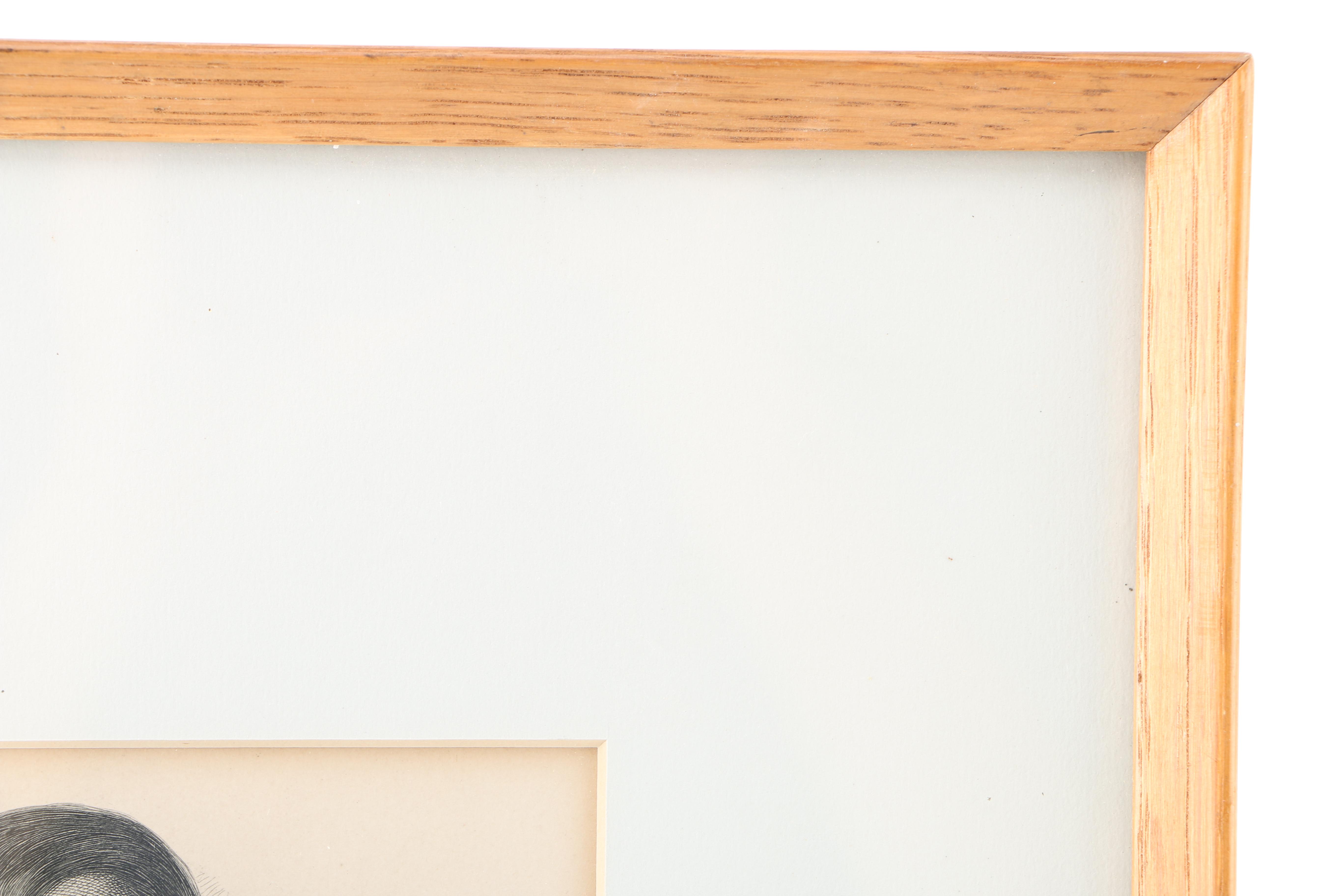 Three Portrait Prints on Paper