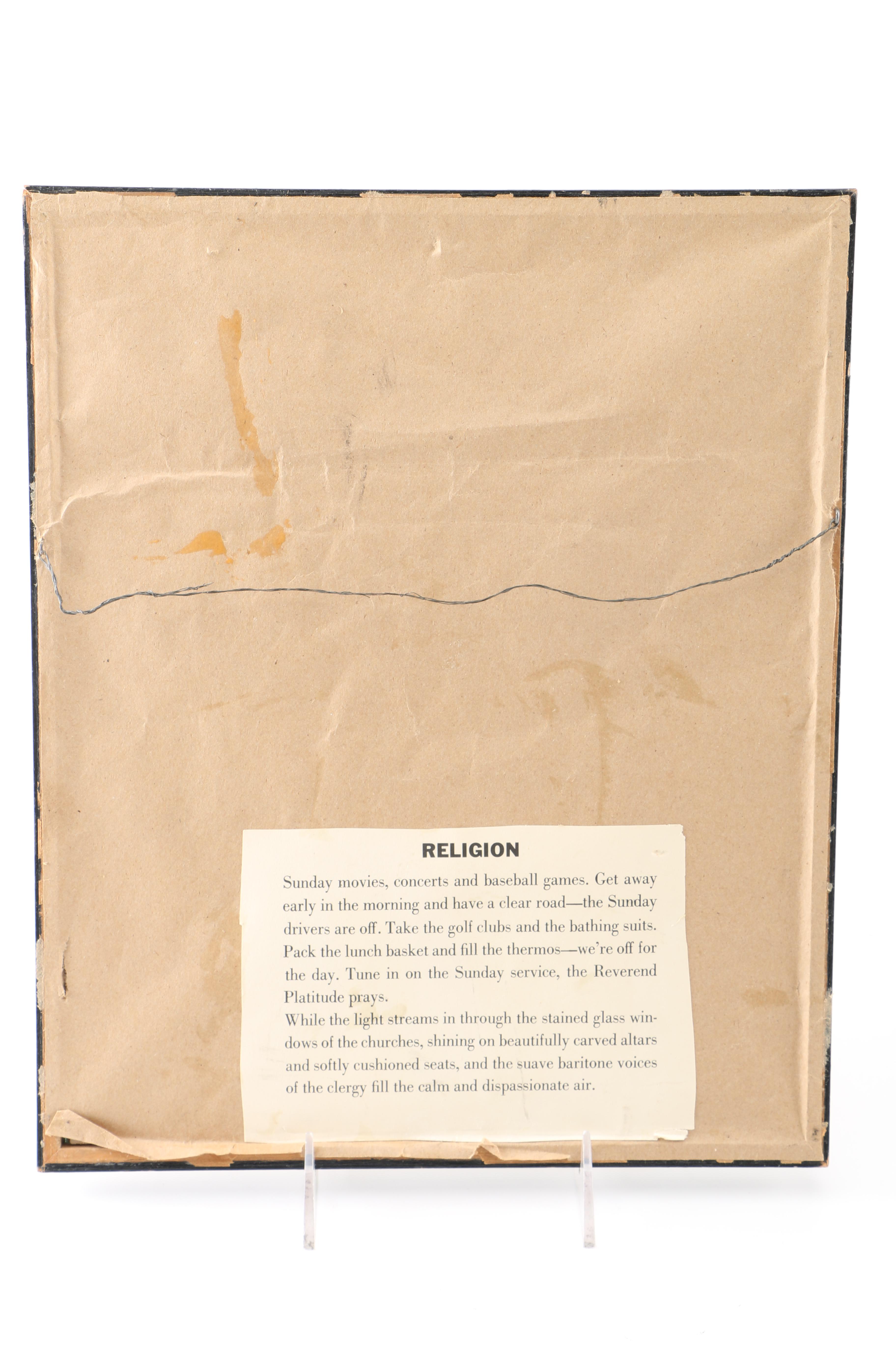 Three Portrait Prints on Paper