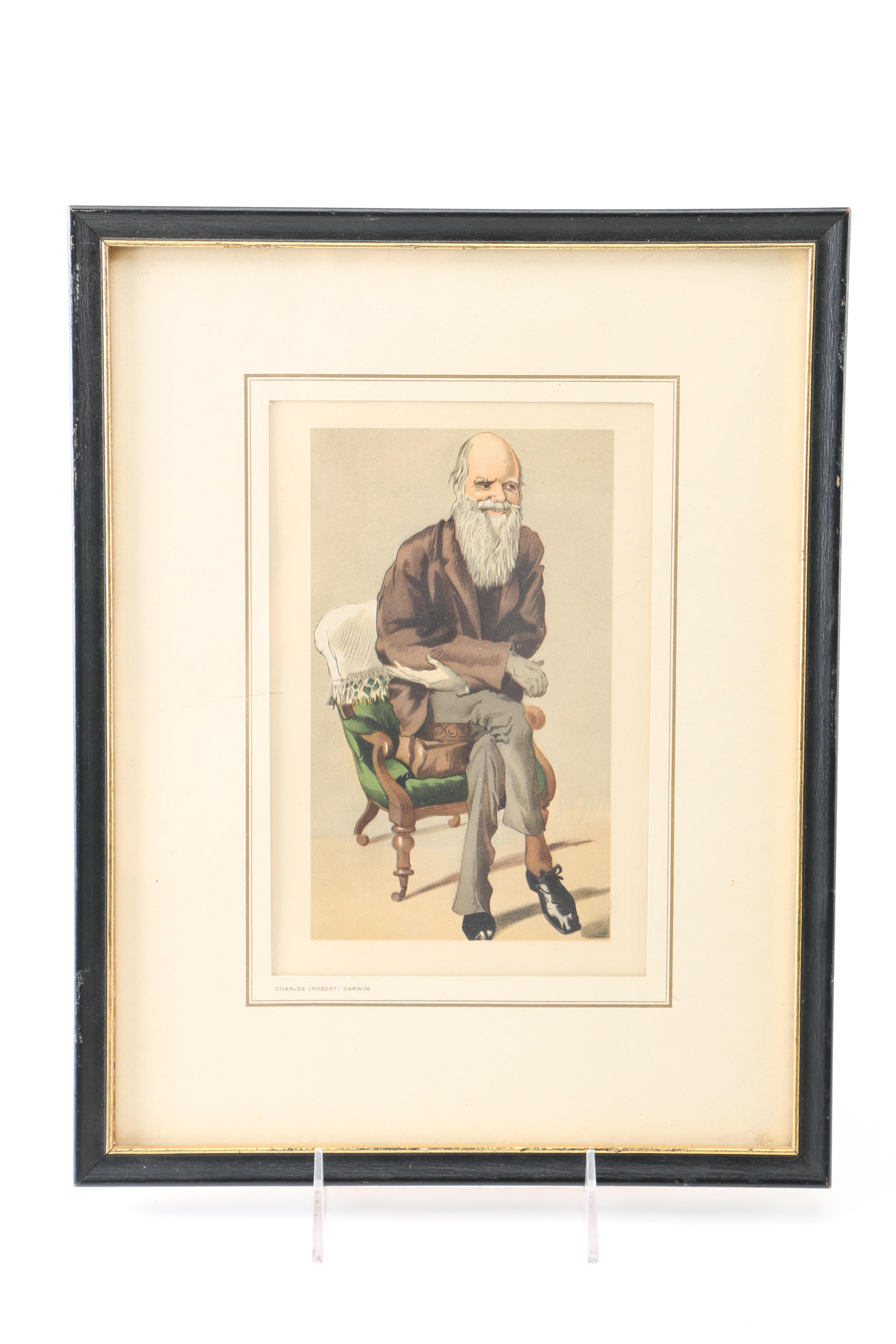 Three Portrait Prints on Paper