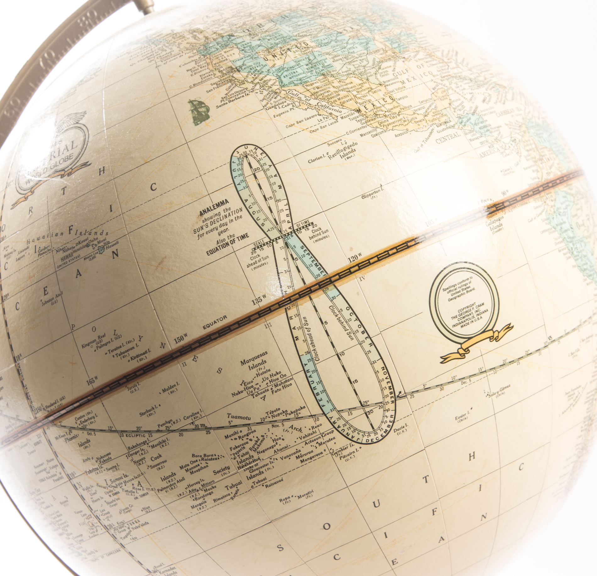 Mid-Century Cram's Imperial World Globe