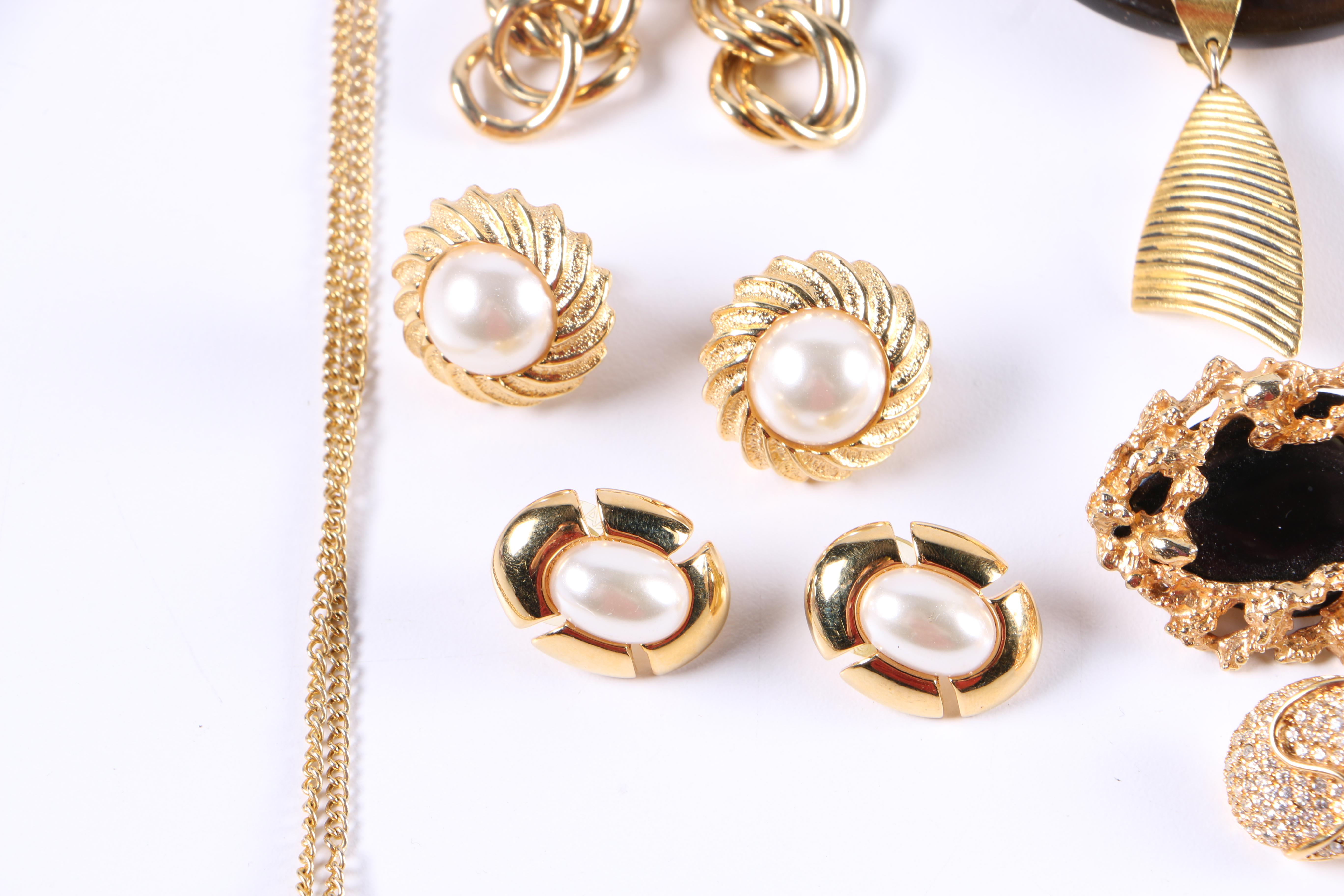 Gold Tone Costume Jewelry Including Kate Hines