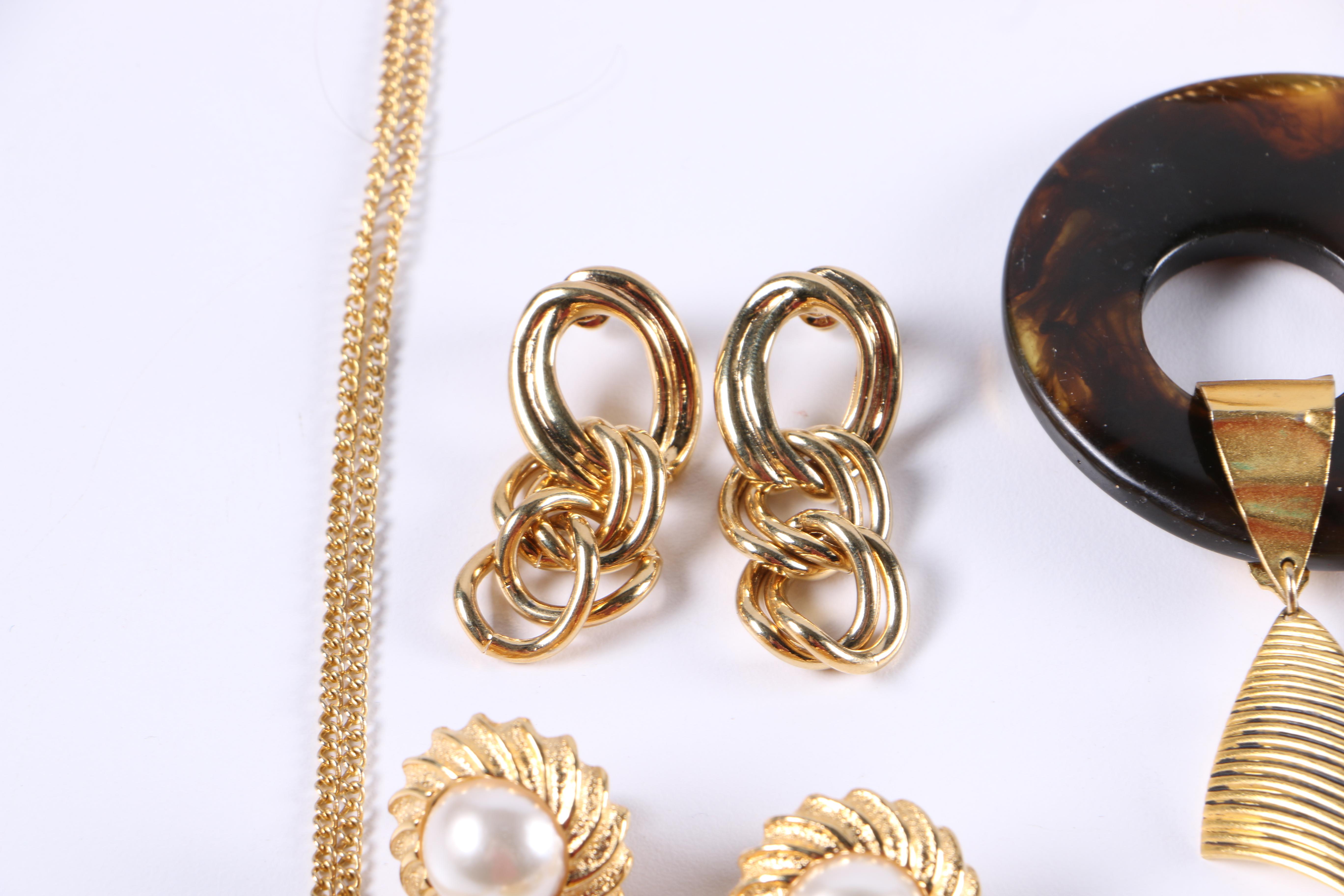 Gold Tone Costume Jewelry Including Kate Hines