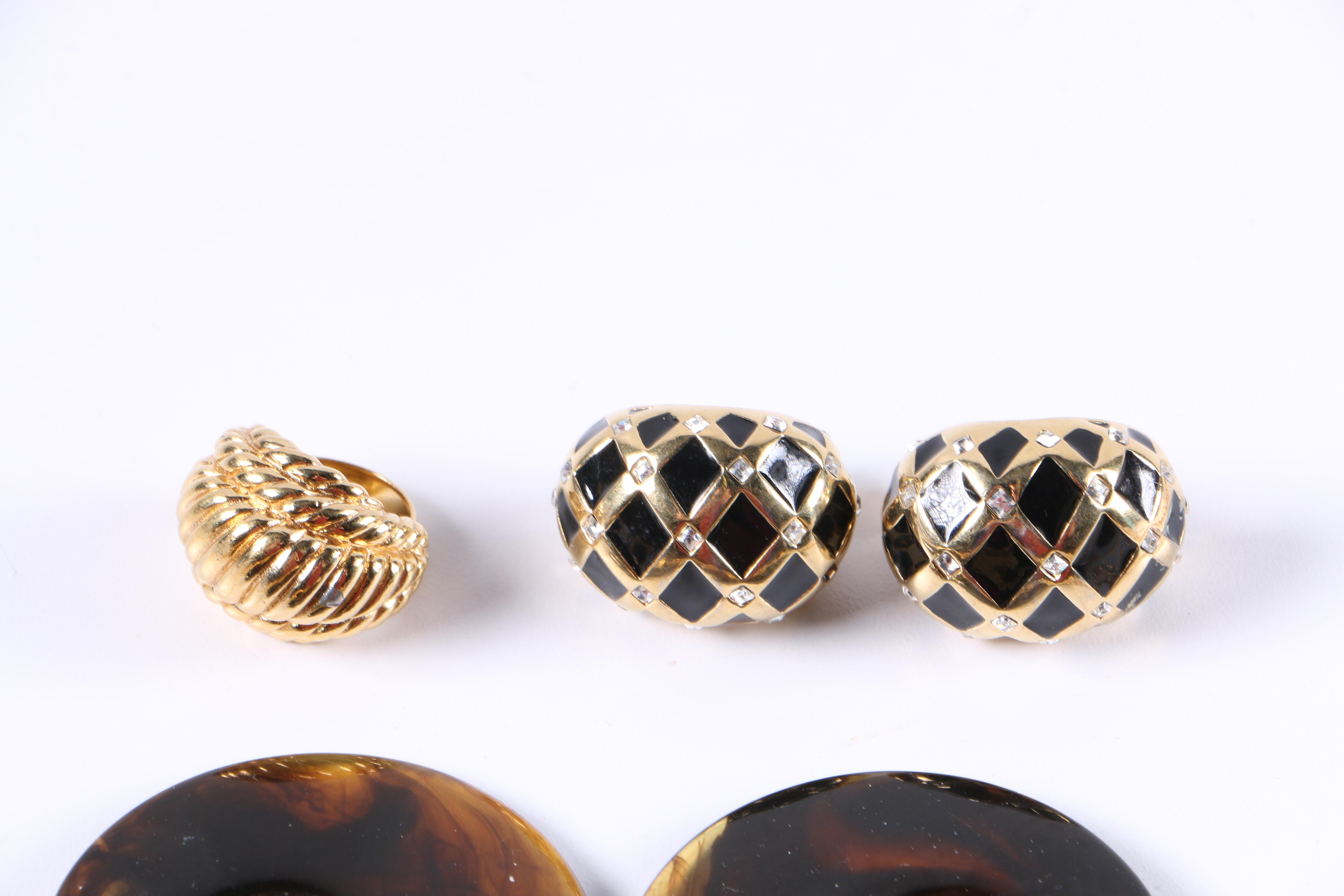 Gold Tone Costume Jewelry Including Kate Hines