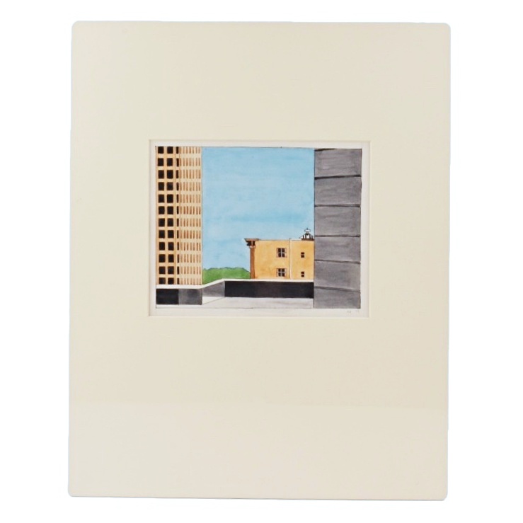 1979 Robert Herrmann Original Watercolor Painting on Paper