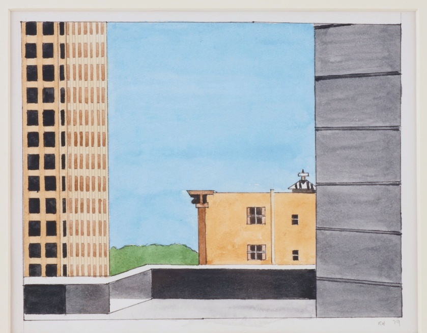 1979 Robert Herrmann Original Watercolor Painting on Paper