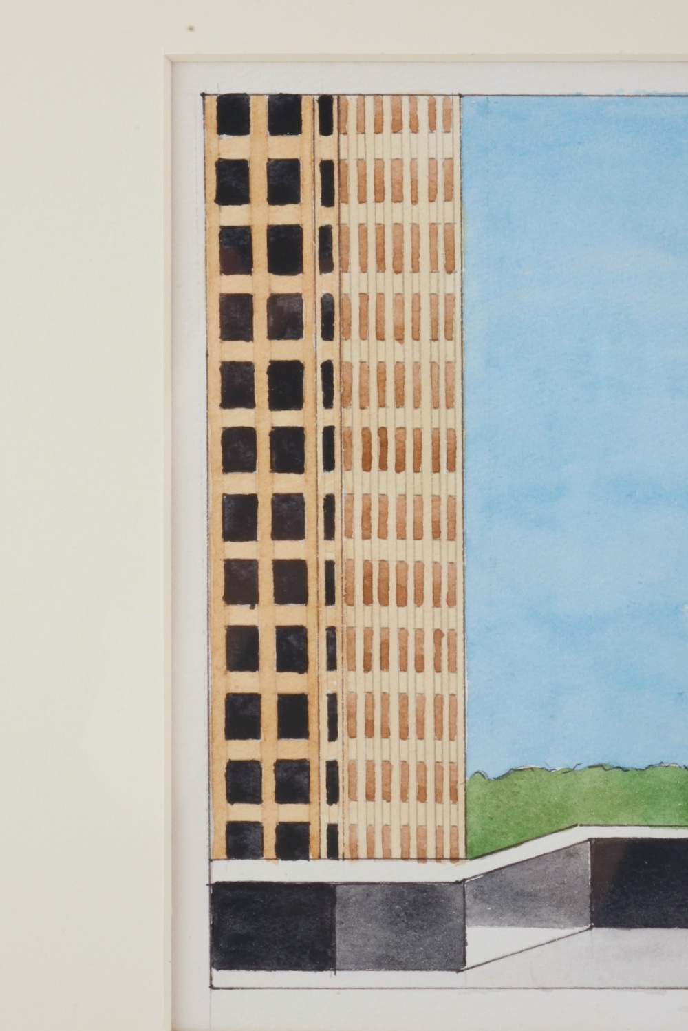 1979 Robert Herrmann Original Watercolor Painting on Paper